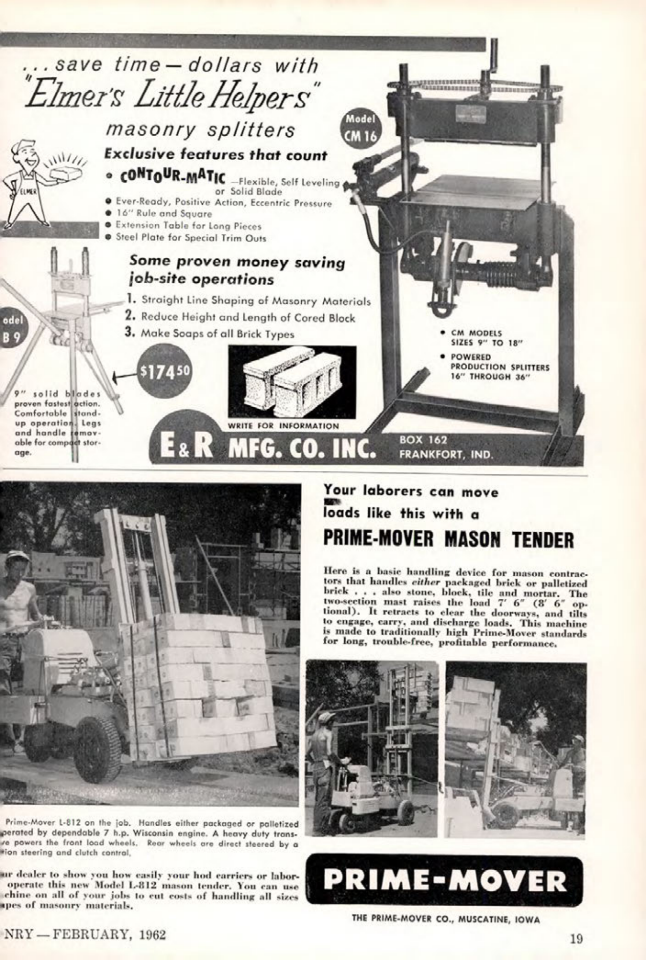 Masonry Magazine February 1962 Page. 19