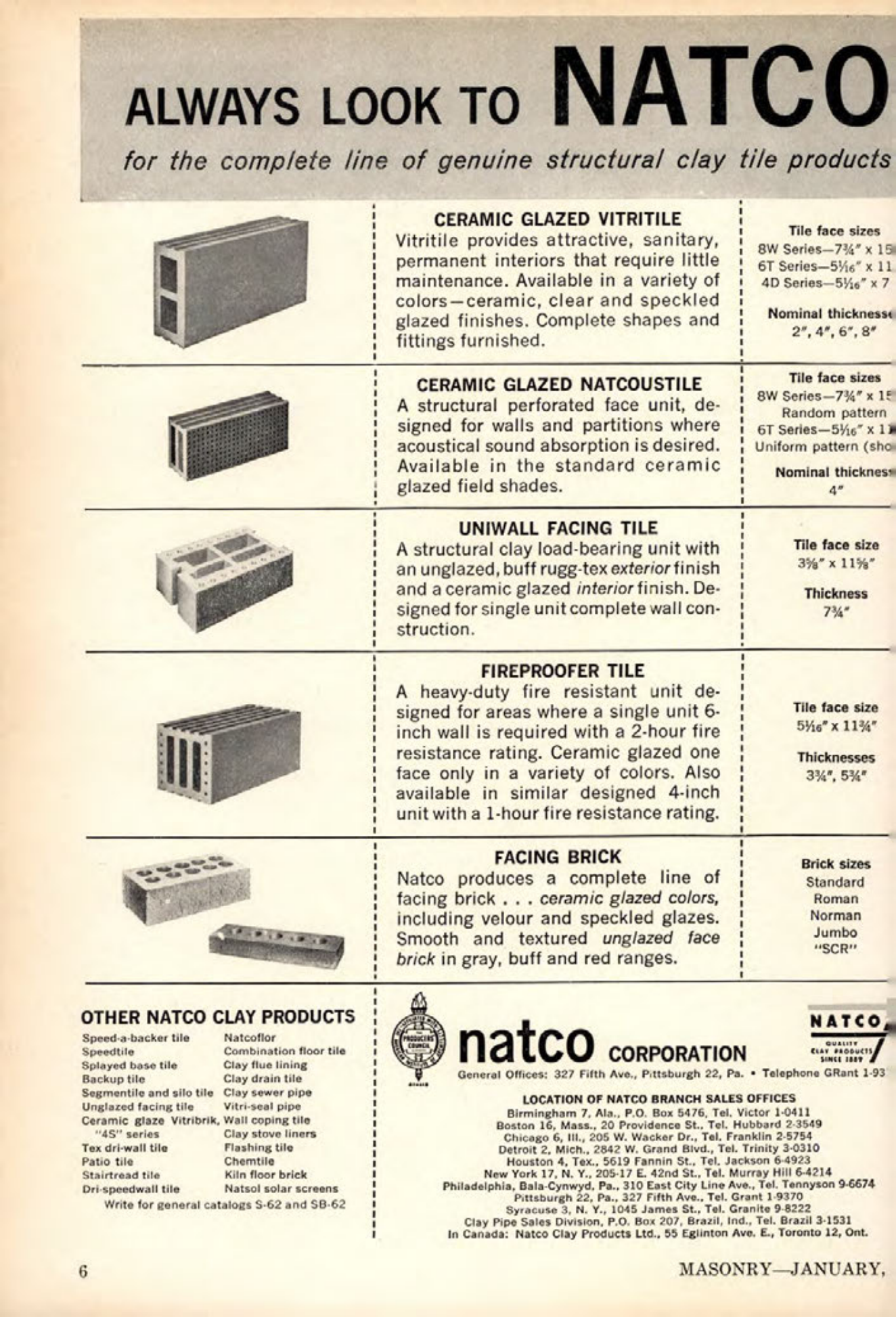 Masonry Magazine January 1962 Page. 6