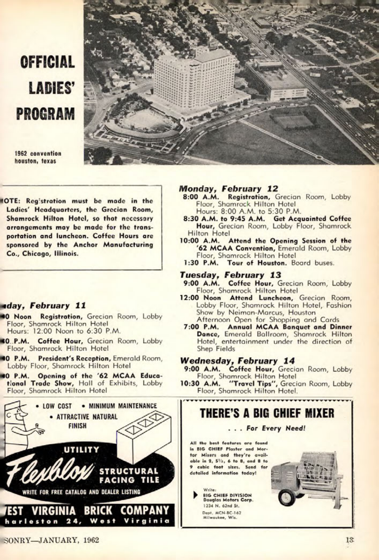 Masonry Magazine January 1962 Page. 13