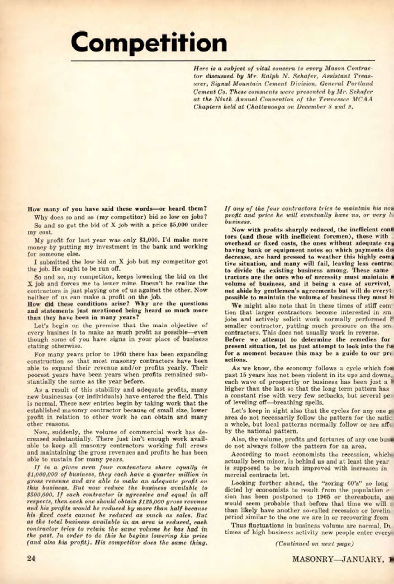Masonry Magazine January 1962 Page. 28