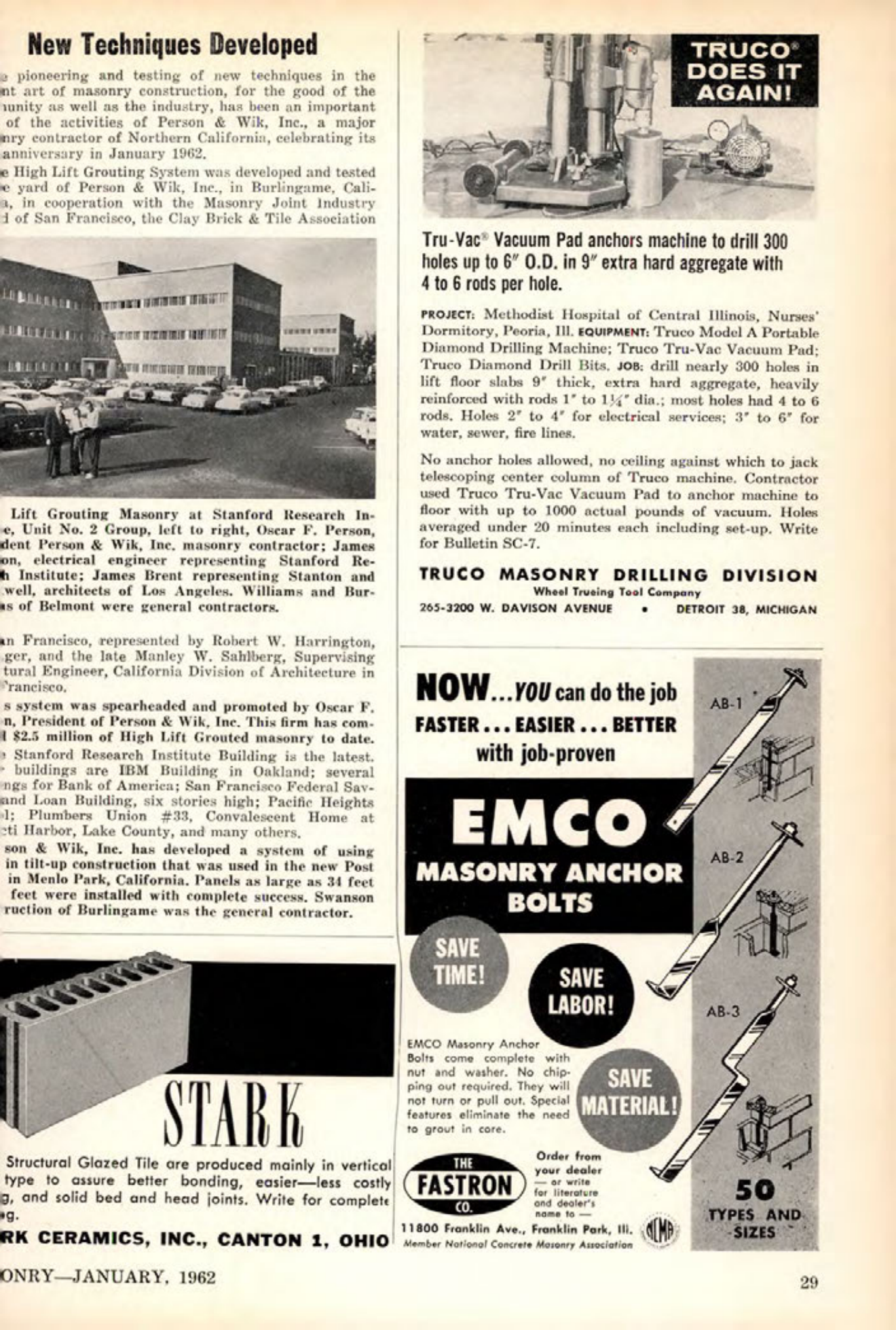 Masonry Magazine January 1962 Page. 33