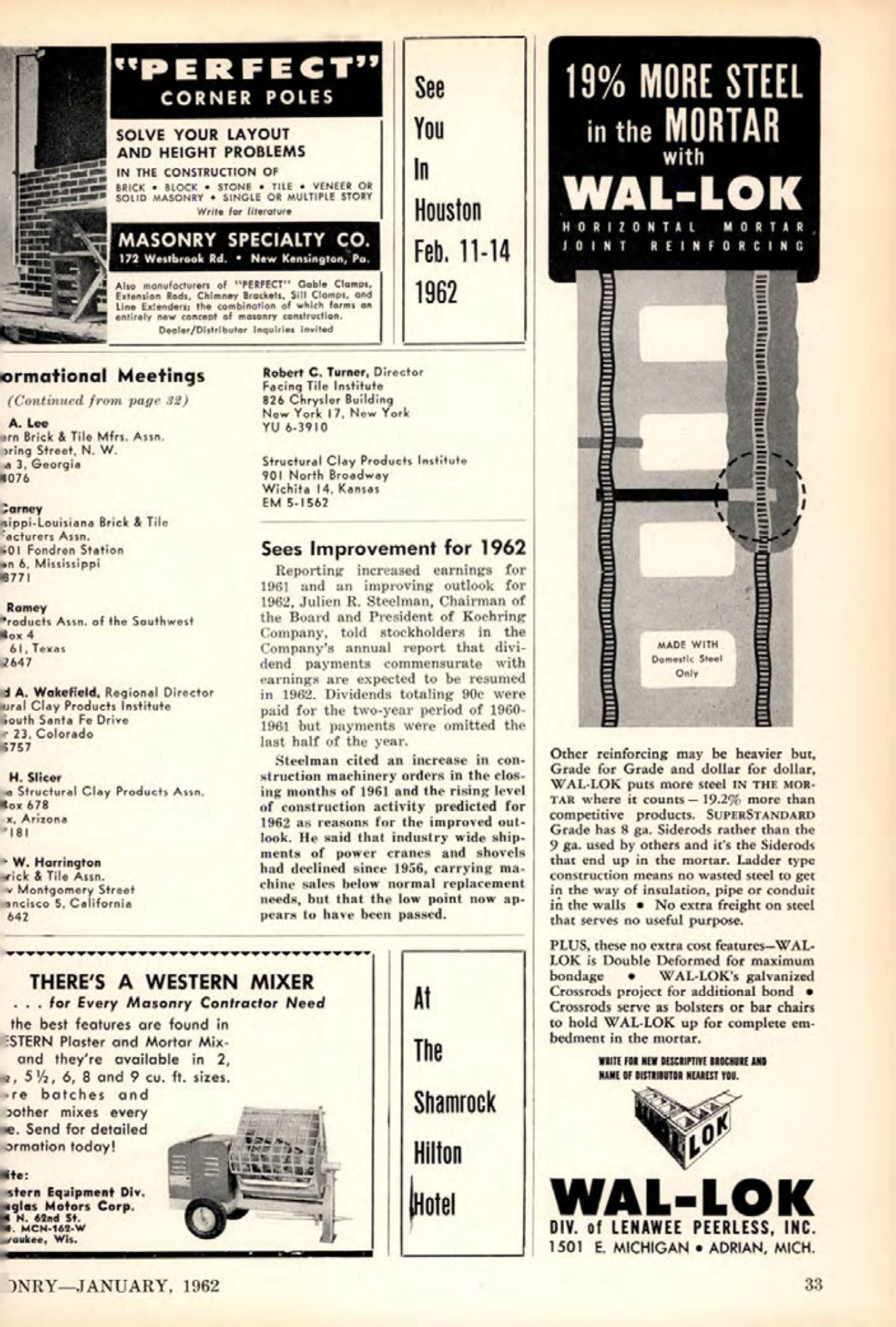 Masonry Magazine January 1962 Page. 37
