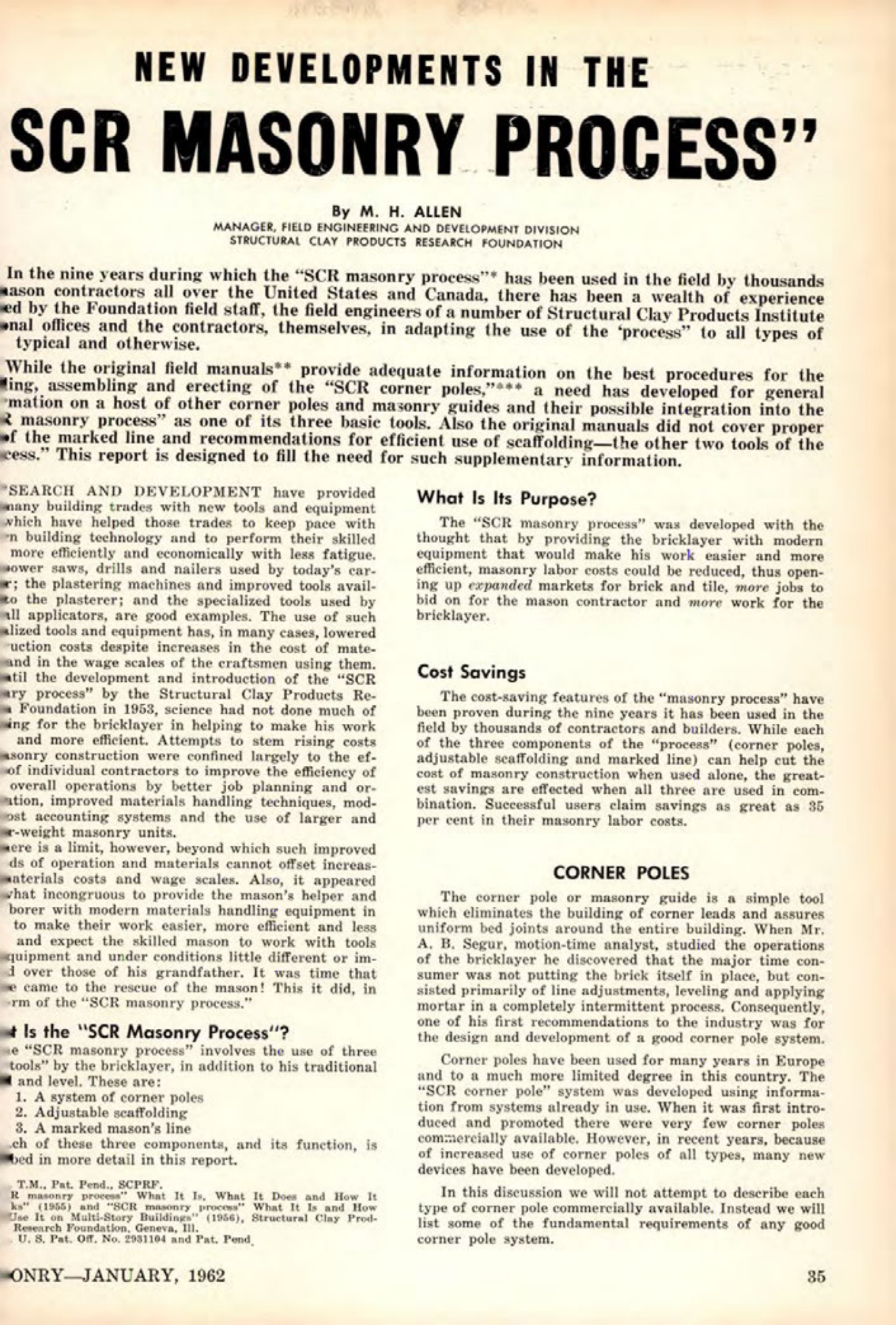 Masonry Magazine January 1962 Page. 39
