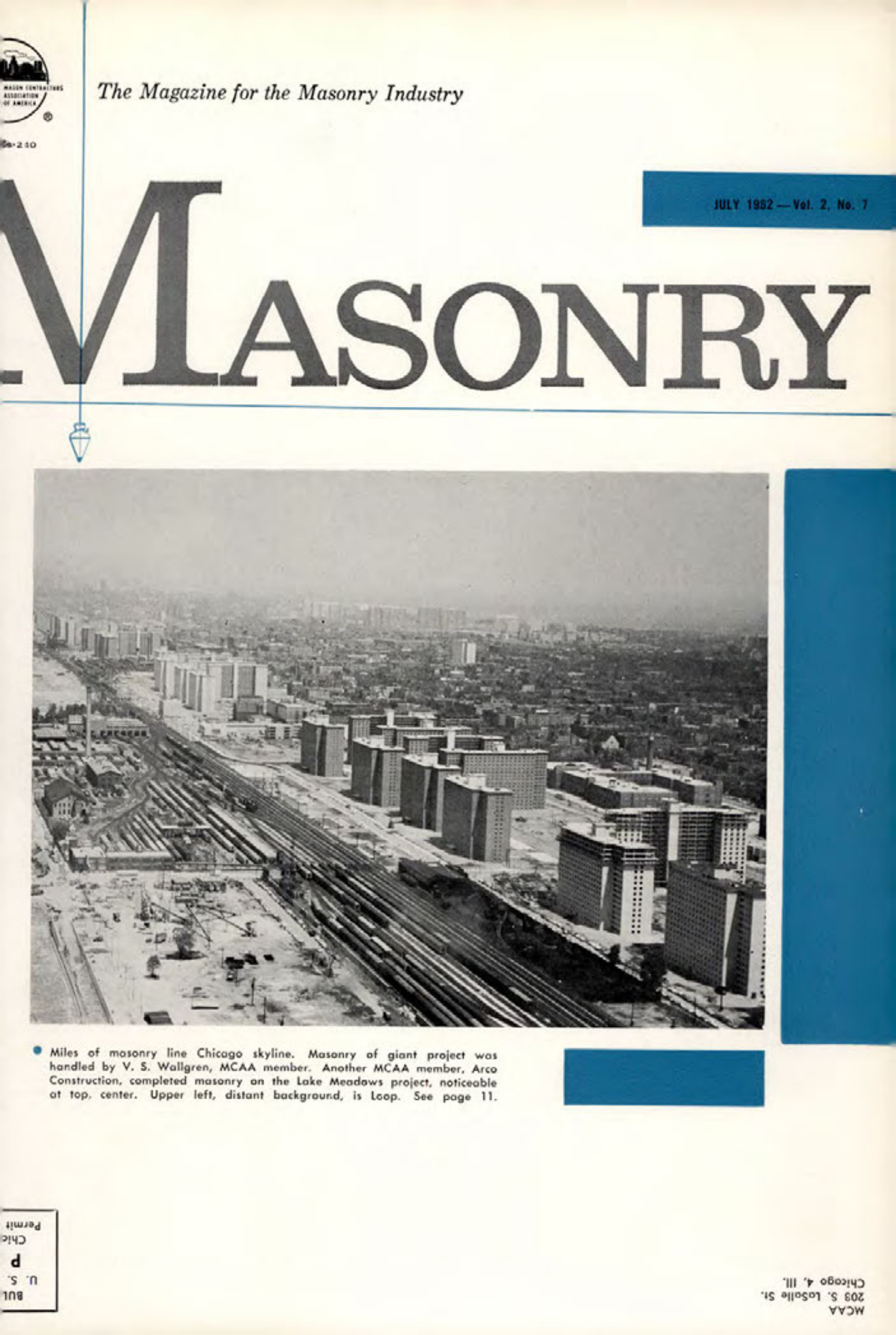 Masonry Magazine July 1962 Page. 1