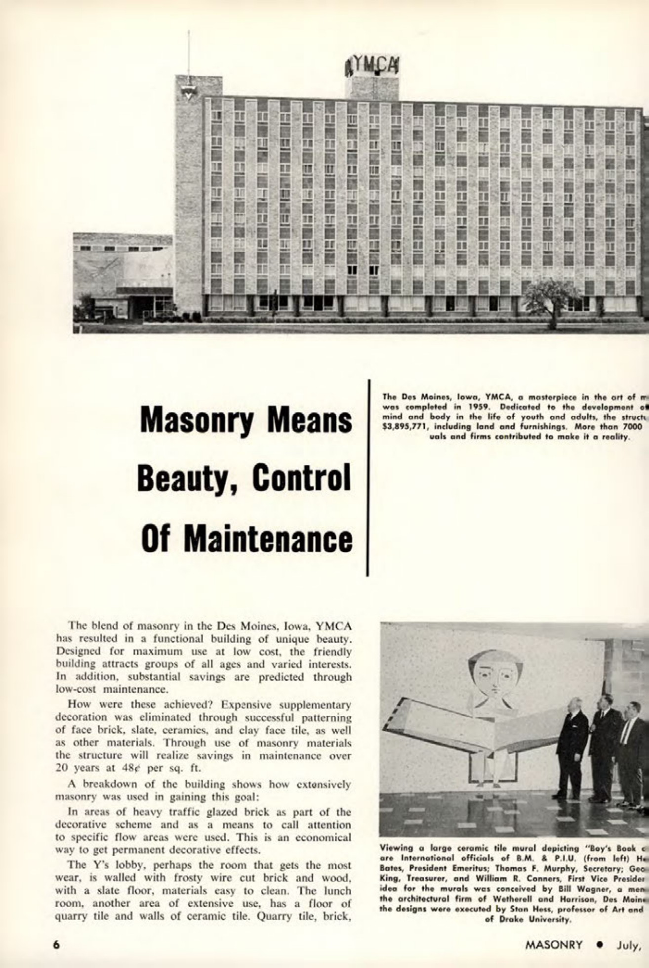 Masonry Magazine July 1962 Page. 6