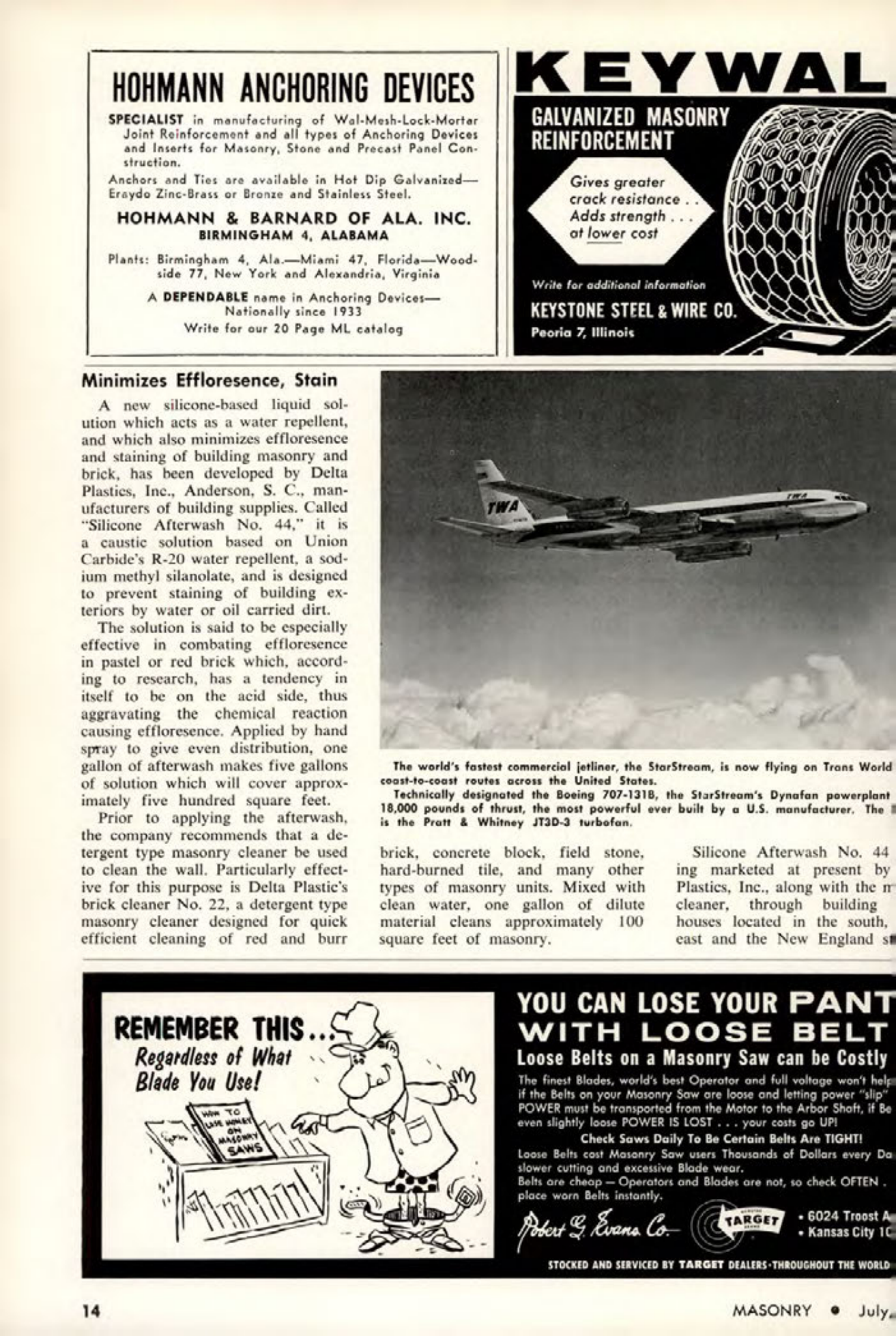 Masonry Magazine July 1962 Page. 14