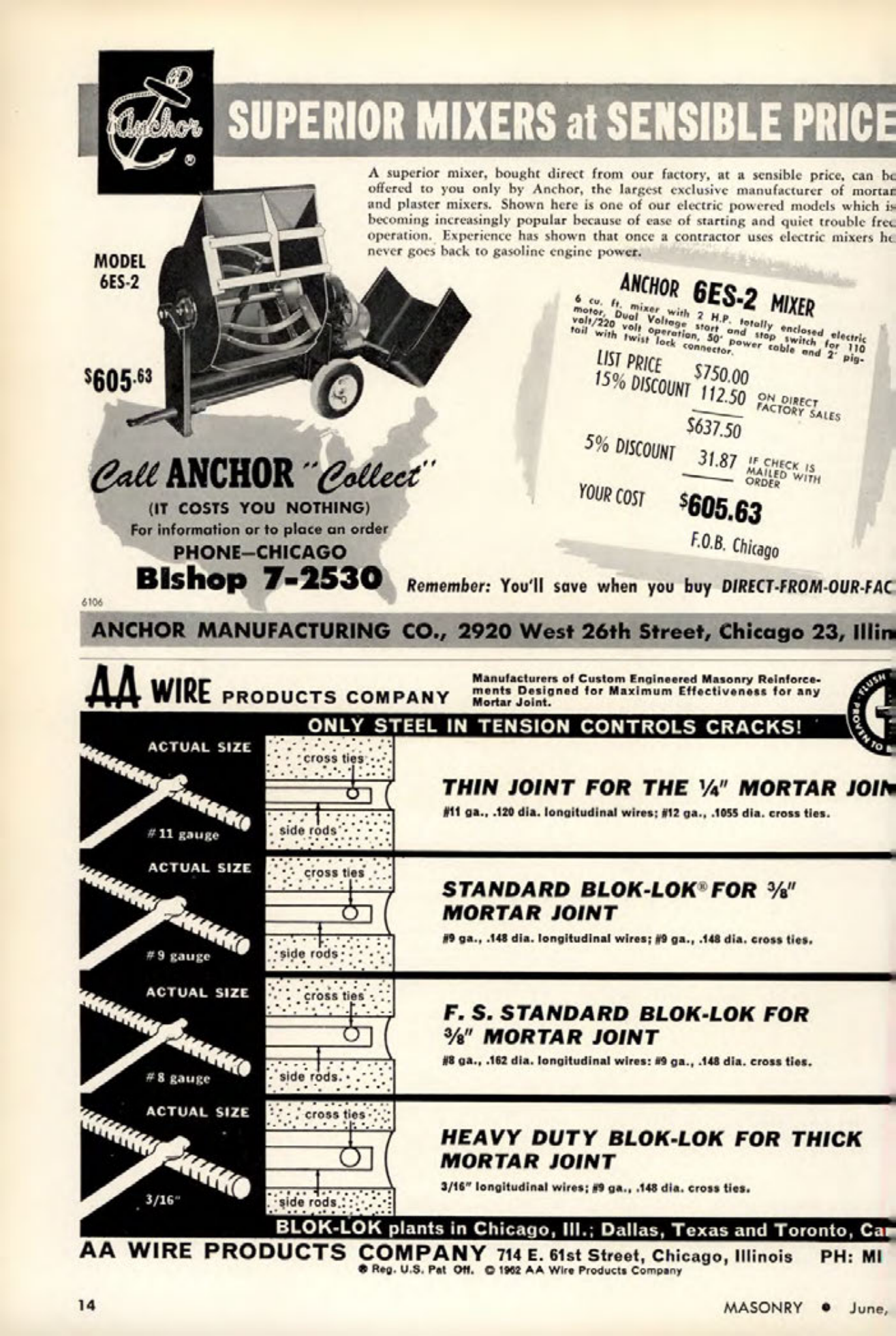 Masonry Magazine June 1962 Page. 14