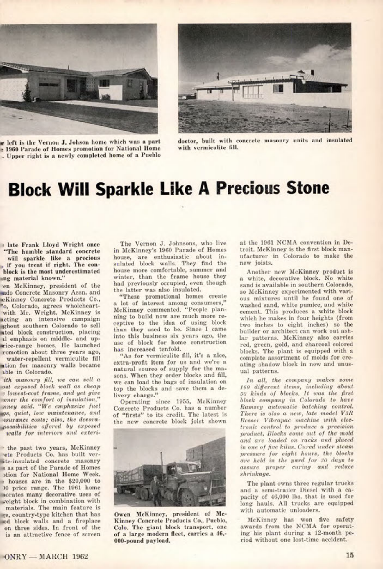 Masonry Magazine March 1962 Page. 15