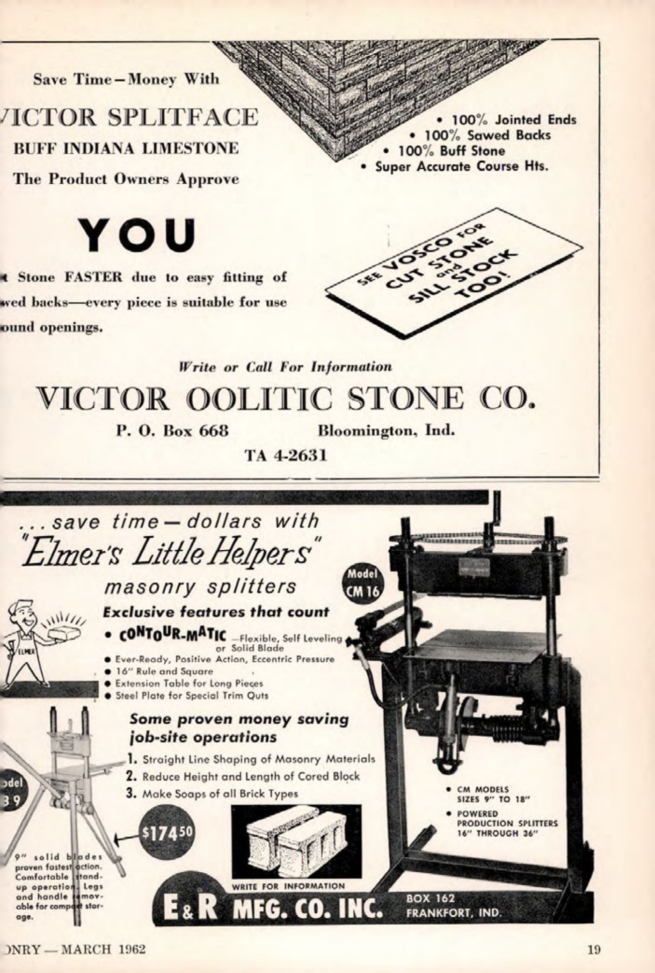 Masonry Magazine March 1962 Page. 19