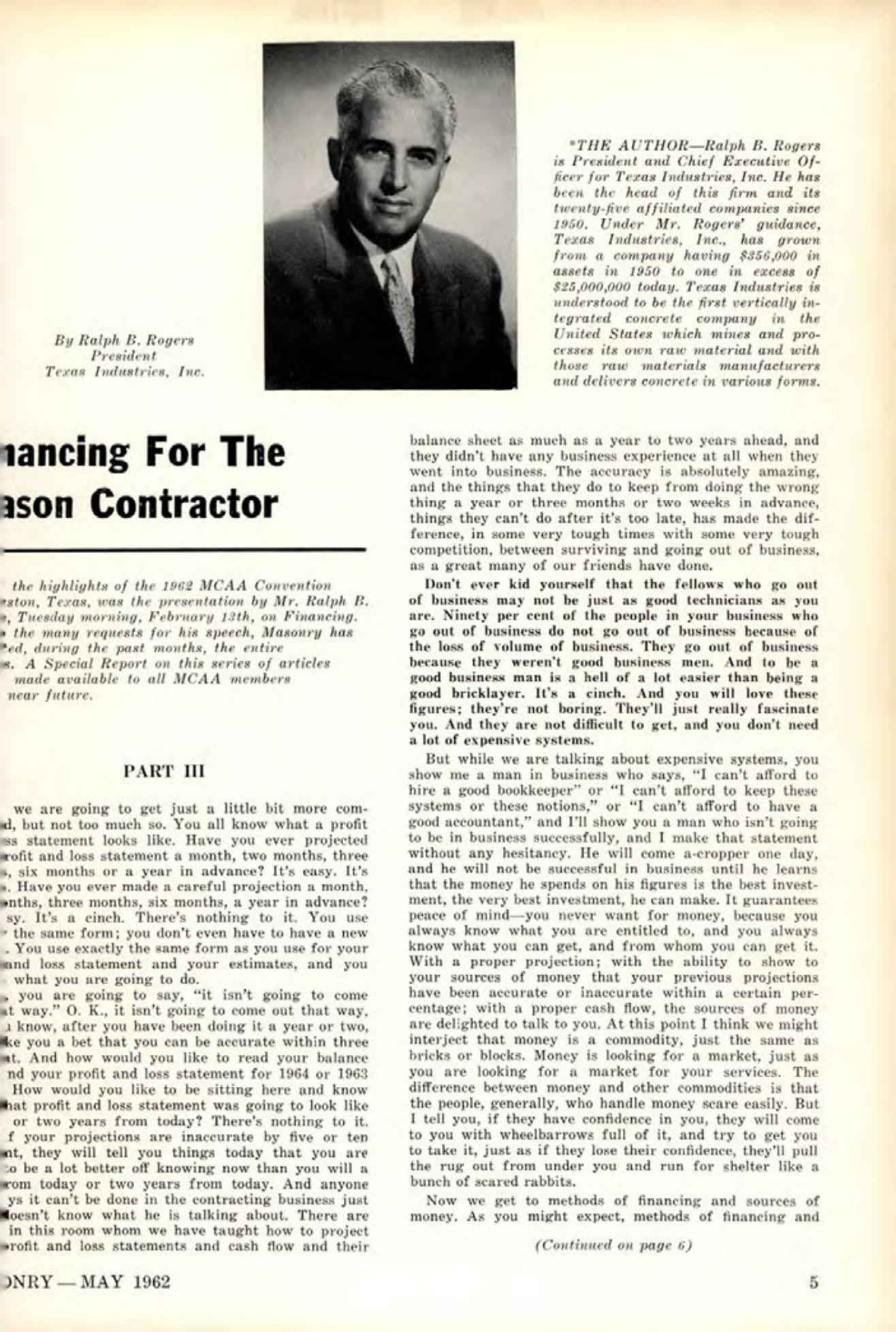 Masonry Magazine May 1962 Page. 5