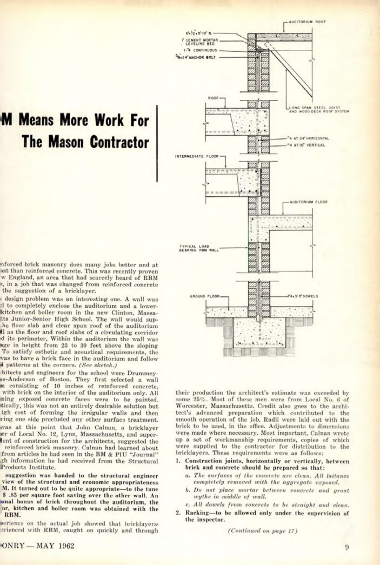 Masonry Magazine May 1962 Page. 9