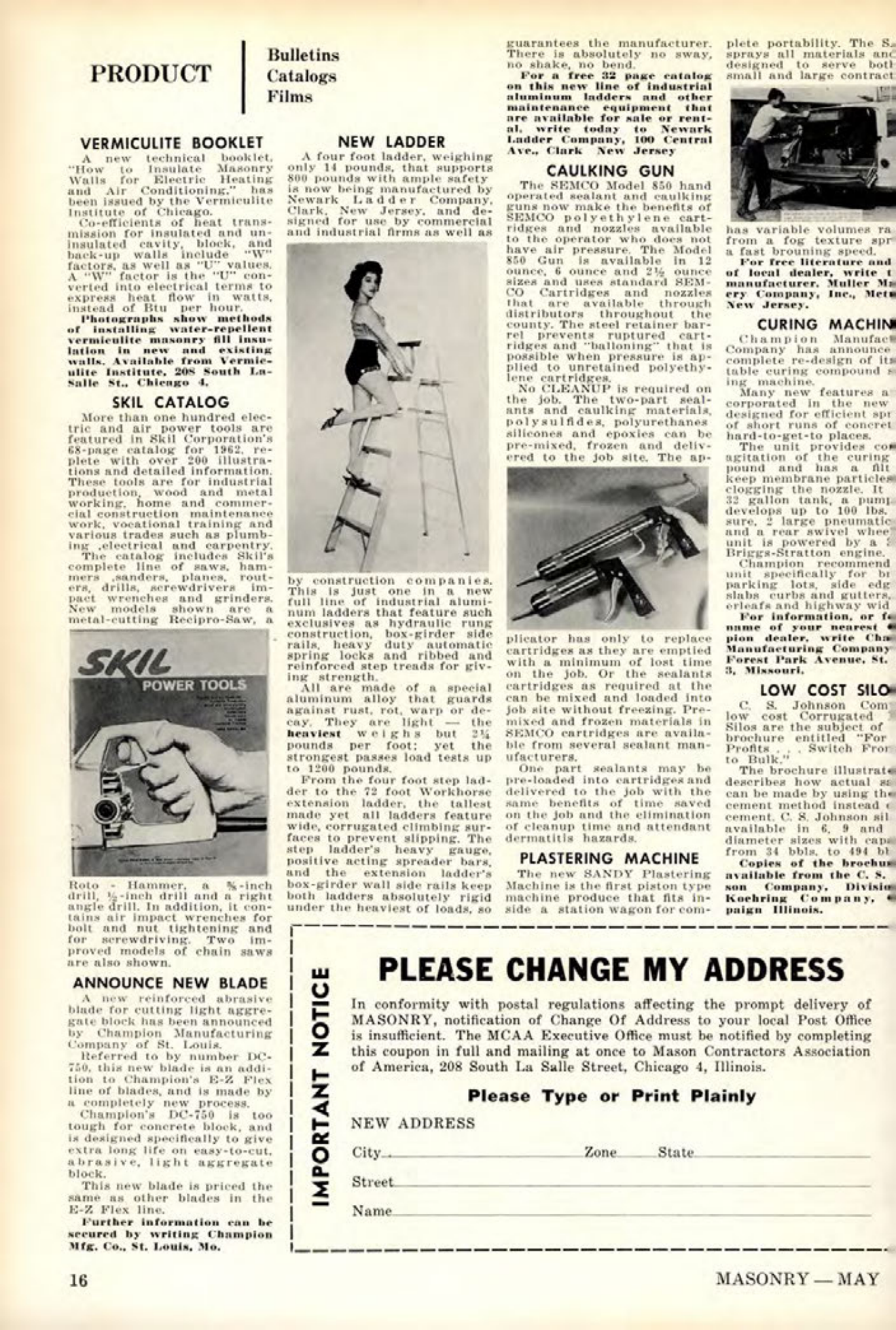 Masonry Magazine May 1962 Page. 16