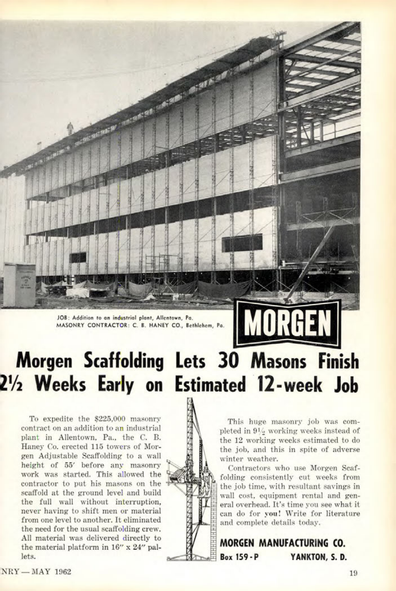 Masonry Magazine May 1962 Page. 19