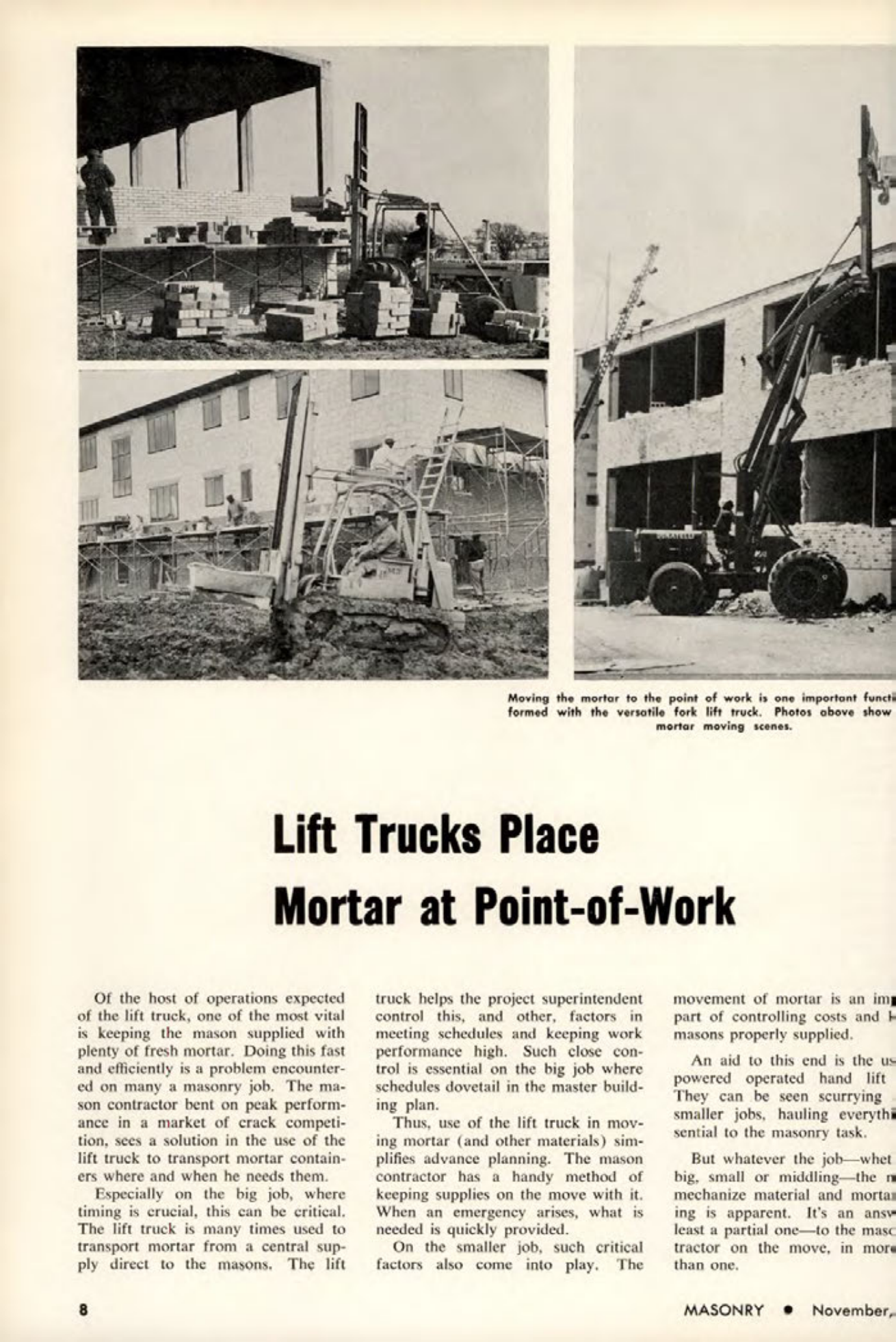 Masonry Magazine November 1962 Page. 8
