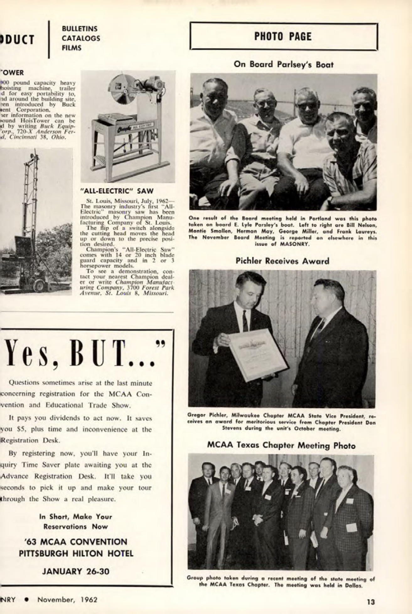 Masonry Magazine November 1962 Page. 13