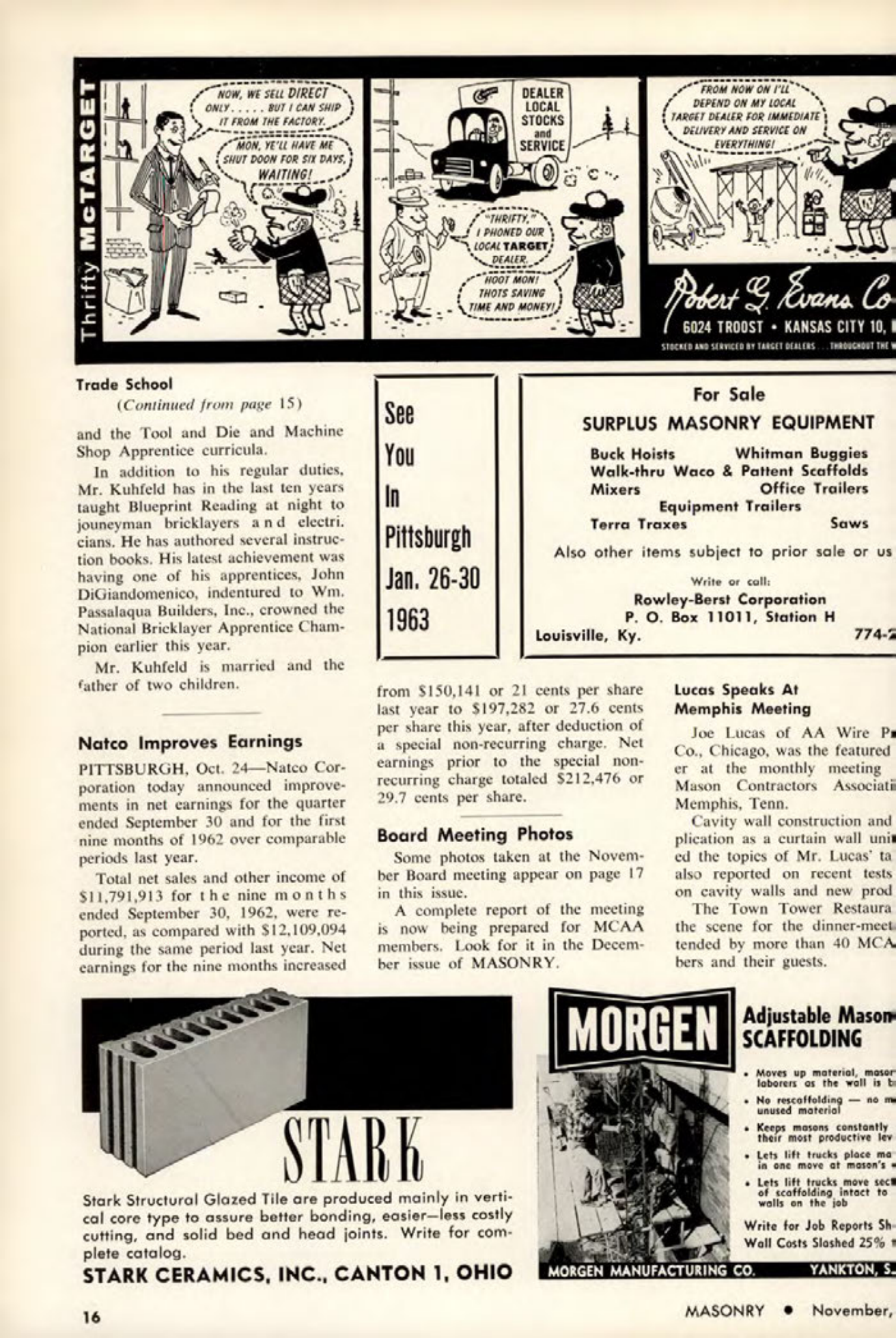 Masonry Magazine November 1962 Page. 16