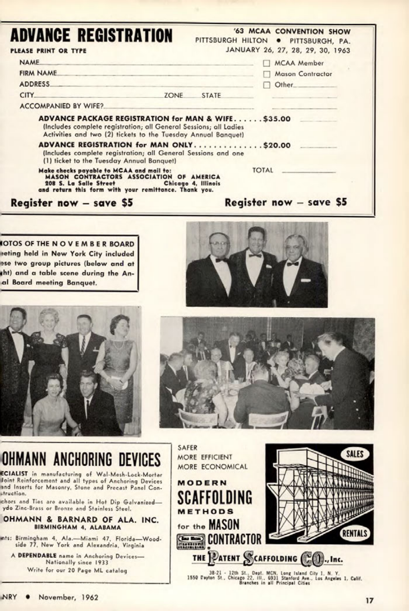 Masonry Magazine November 1962 Page. 17