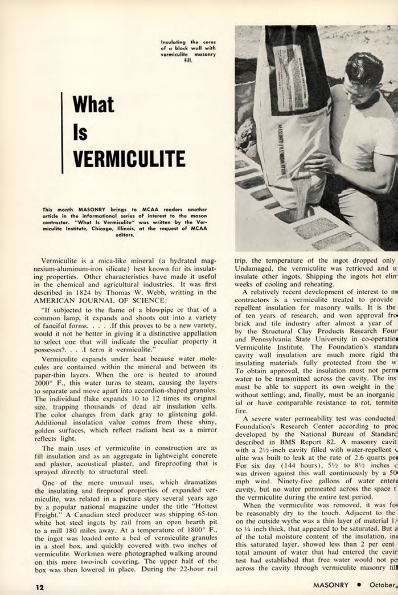 Masonry Magazine October 1962 Page. 12