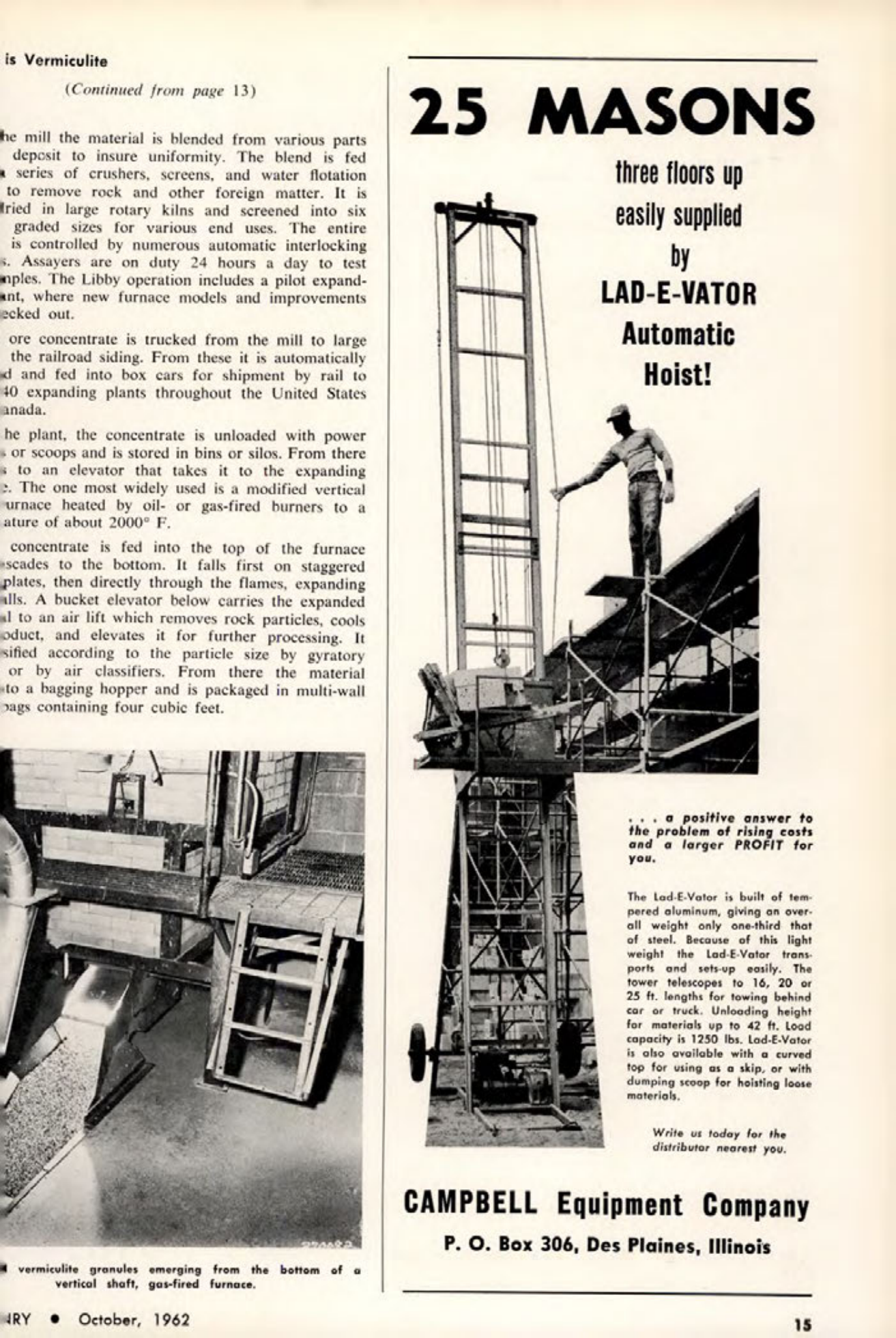 Masonry Magazine October 1962 Page. 15