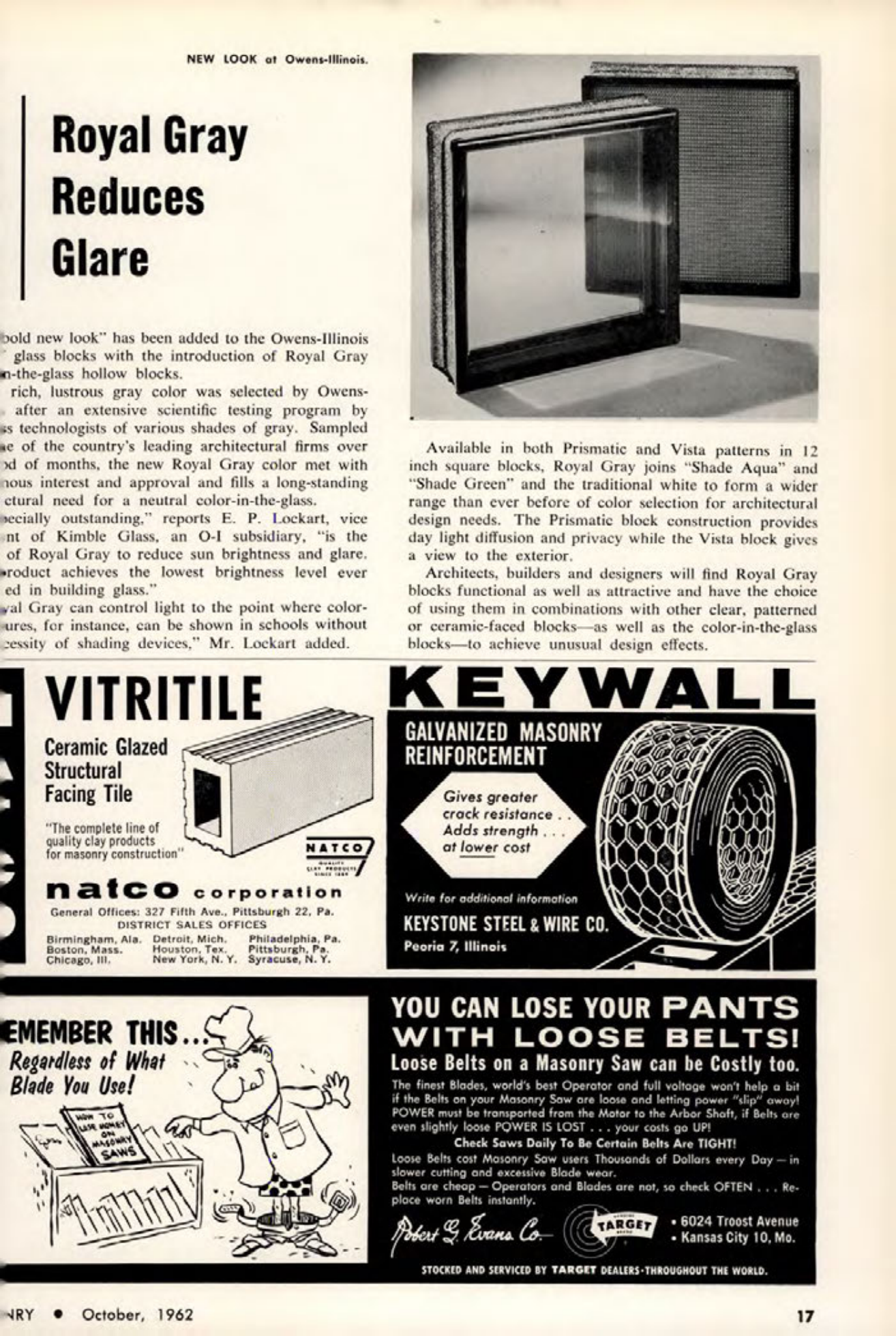 Masonry Magazine October 1962 Page. 17