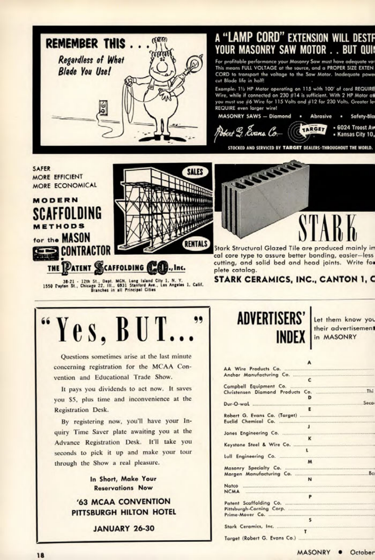 Masonry Magazine October 1962 Page. 18