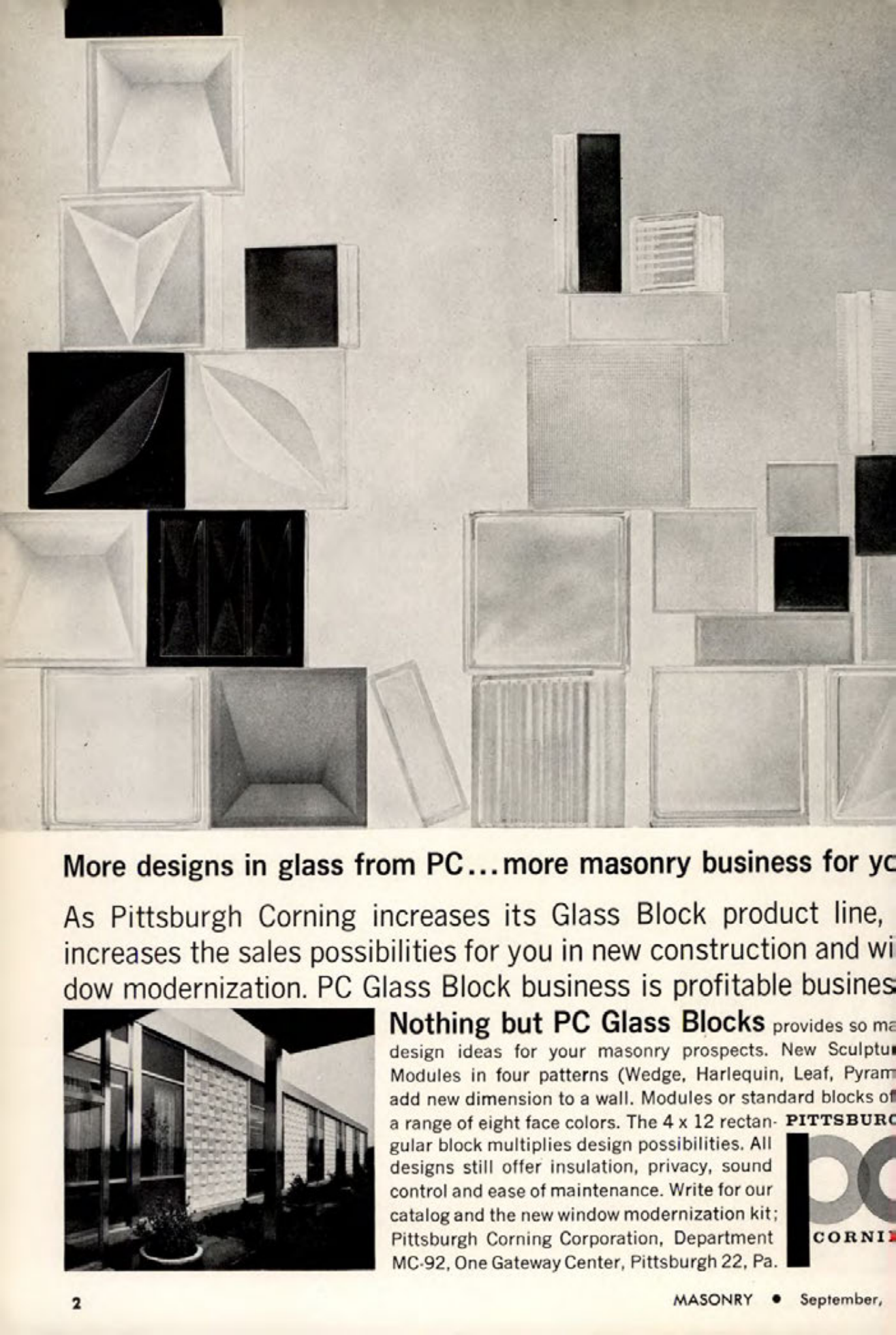Masonry Magazine September 1962 Page. 2