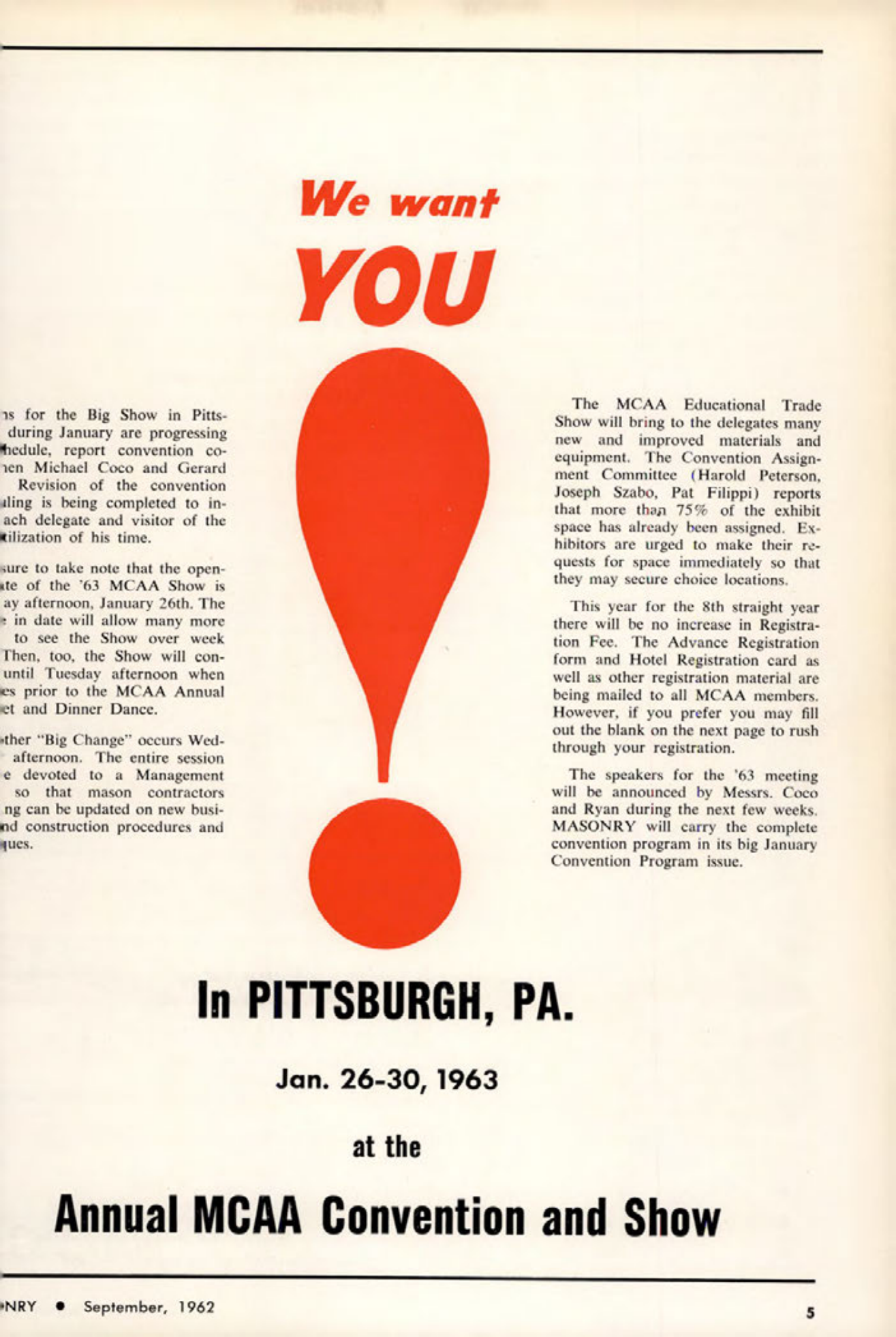 Masonry Magazine September 1962 Page. 5