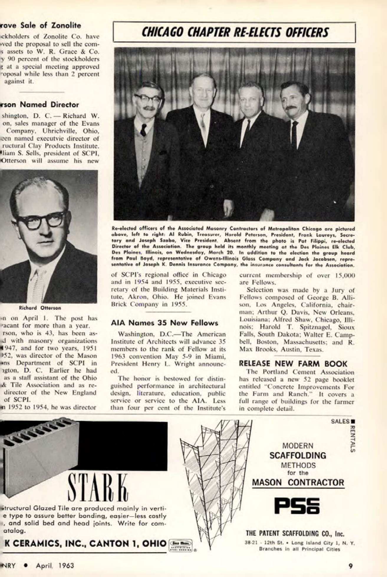 Masonry Magazine April 1963 Page. 9