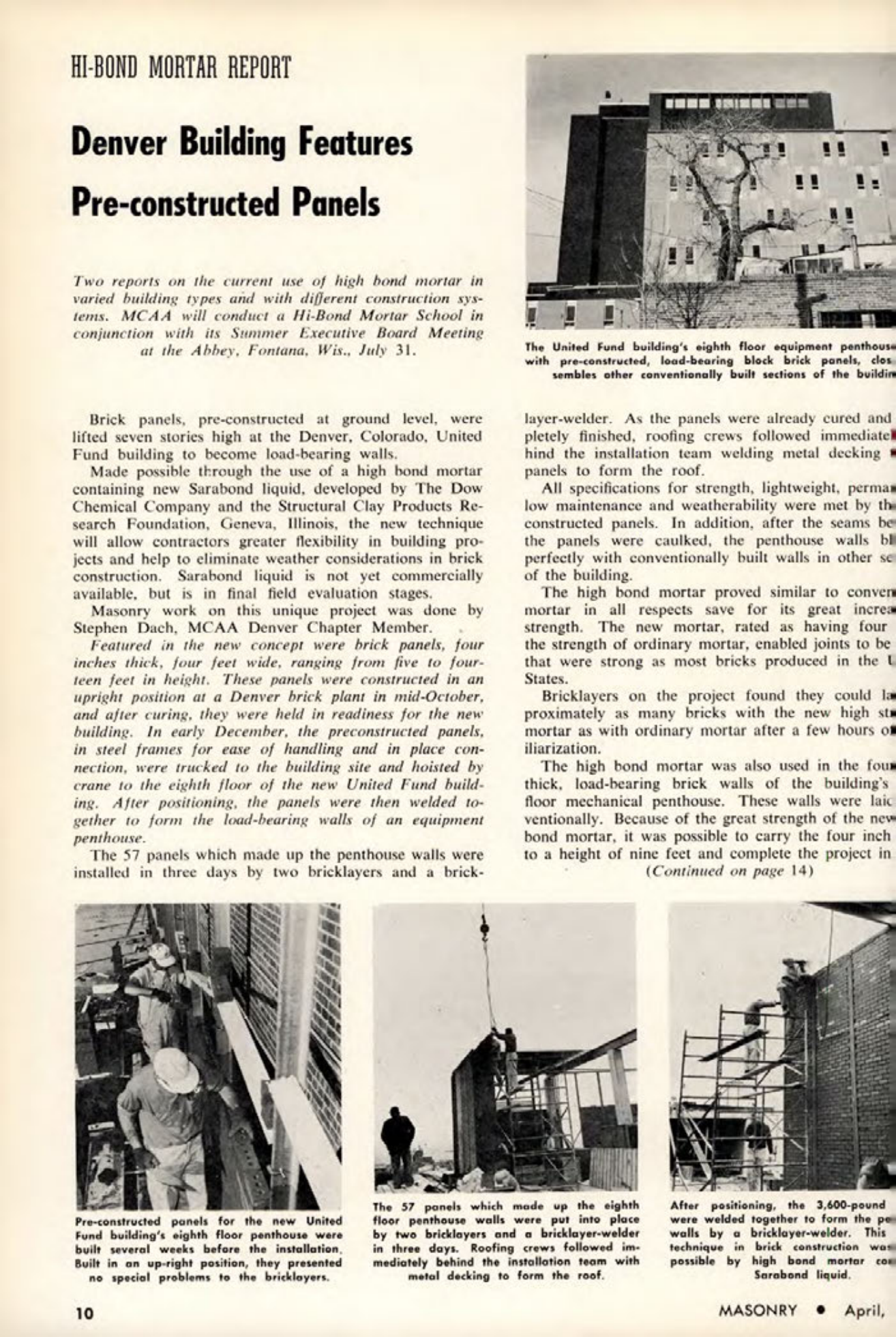 Masonry Magazine April 1963 Page. 10