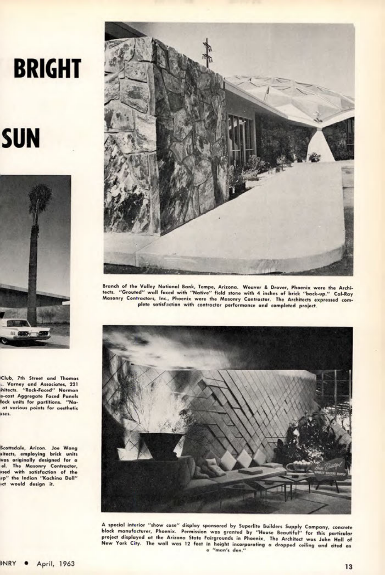 Masonry Magazine April 1963 Page. 13