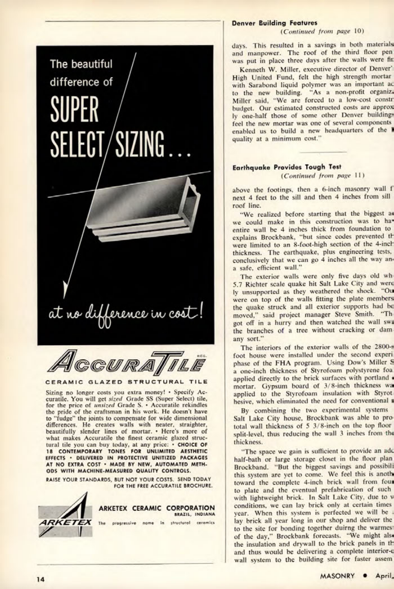 Masonry Magazine April 1963 Page. 14