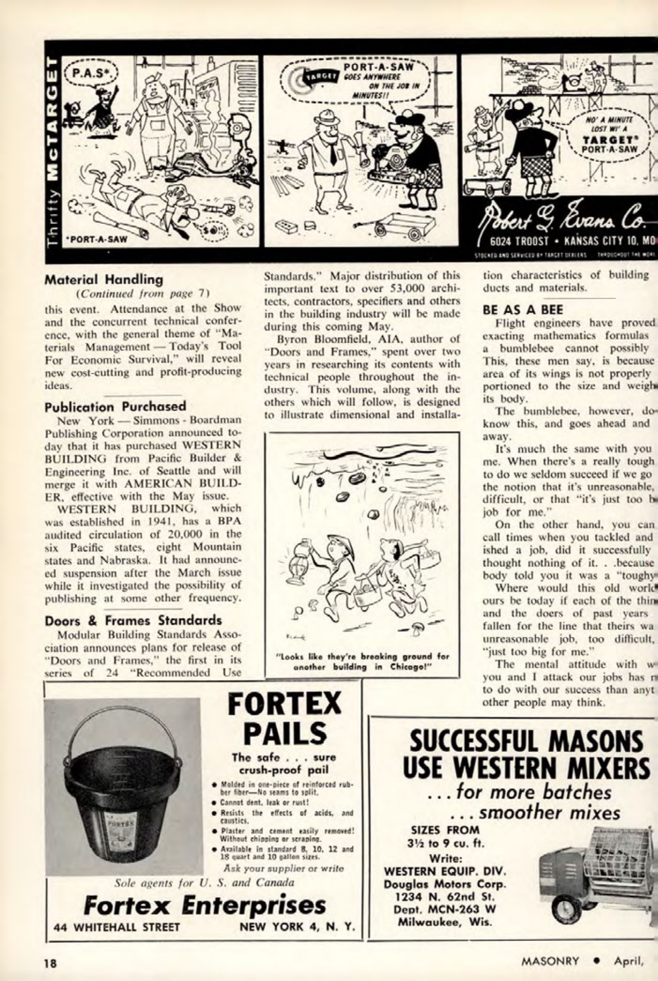 Masonry Magazine April 1963 Page. 18