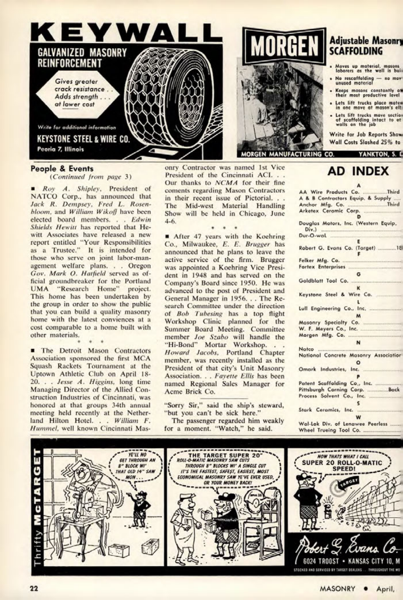 Masonry Magazine April 1963 Page. 22