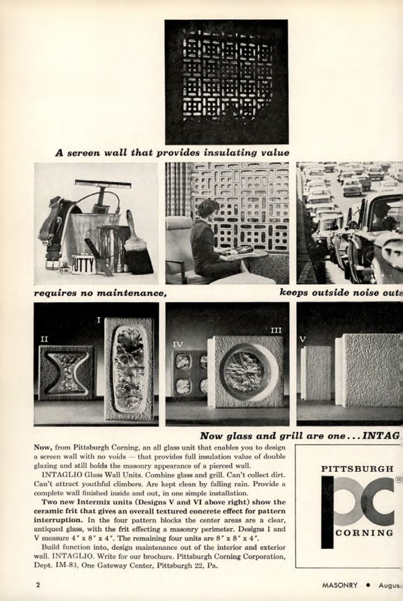 Masonry Magazine August 1963 Page. 2