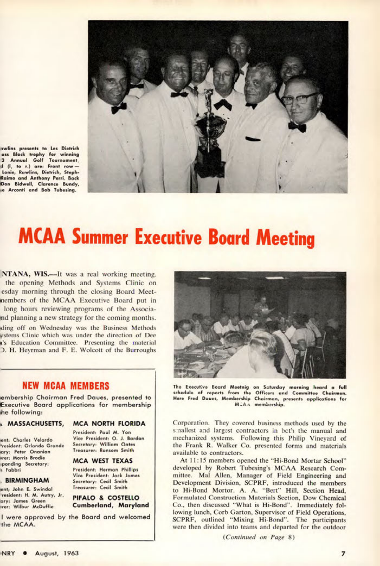Masonry Magazine August 1963 Page. 7