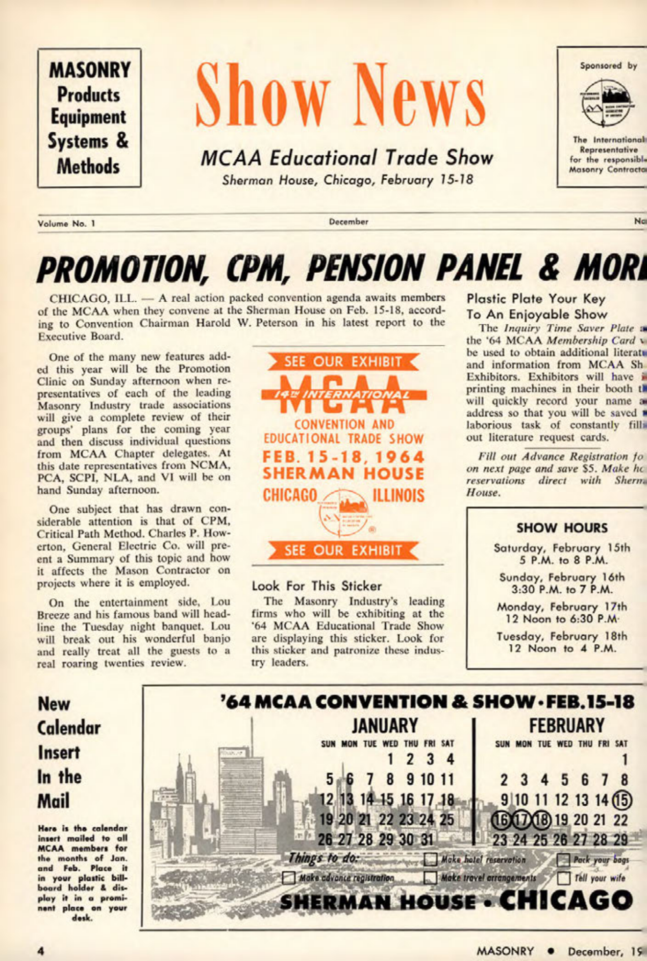 Masonry Magazine December 1963 Page. 4