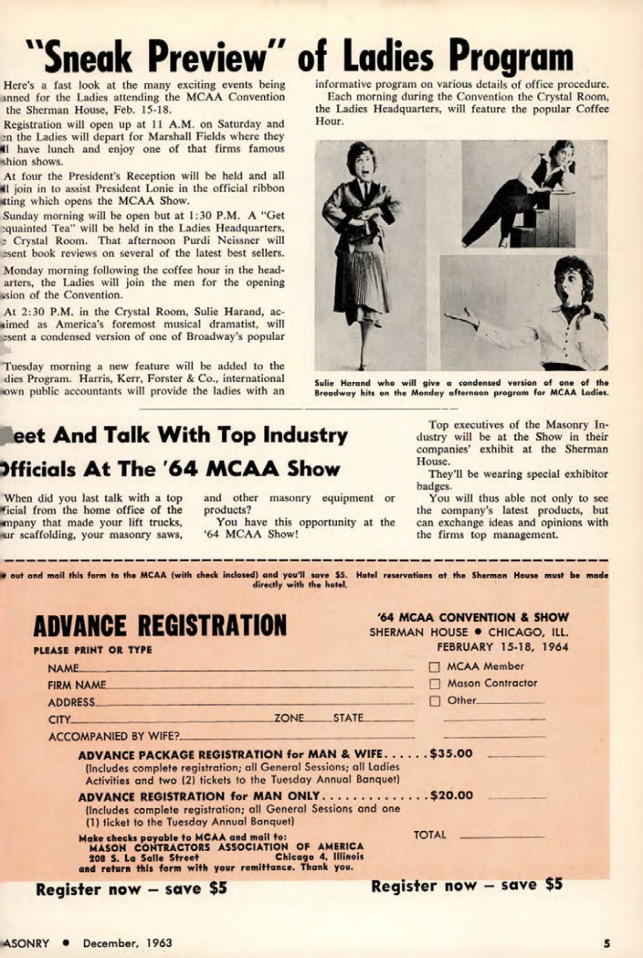 Masonry Magazine December 1963 Page. 5