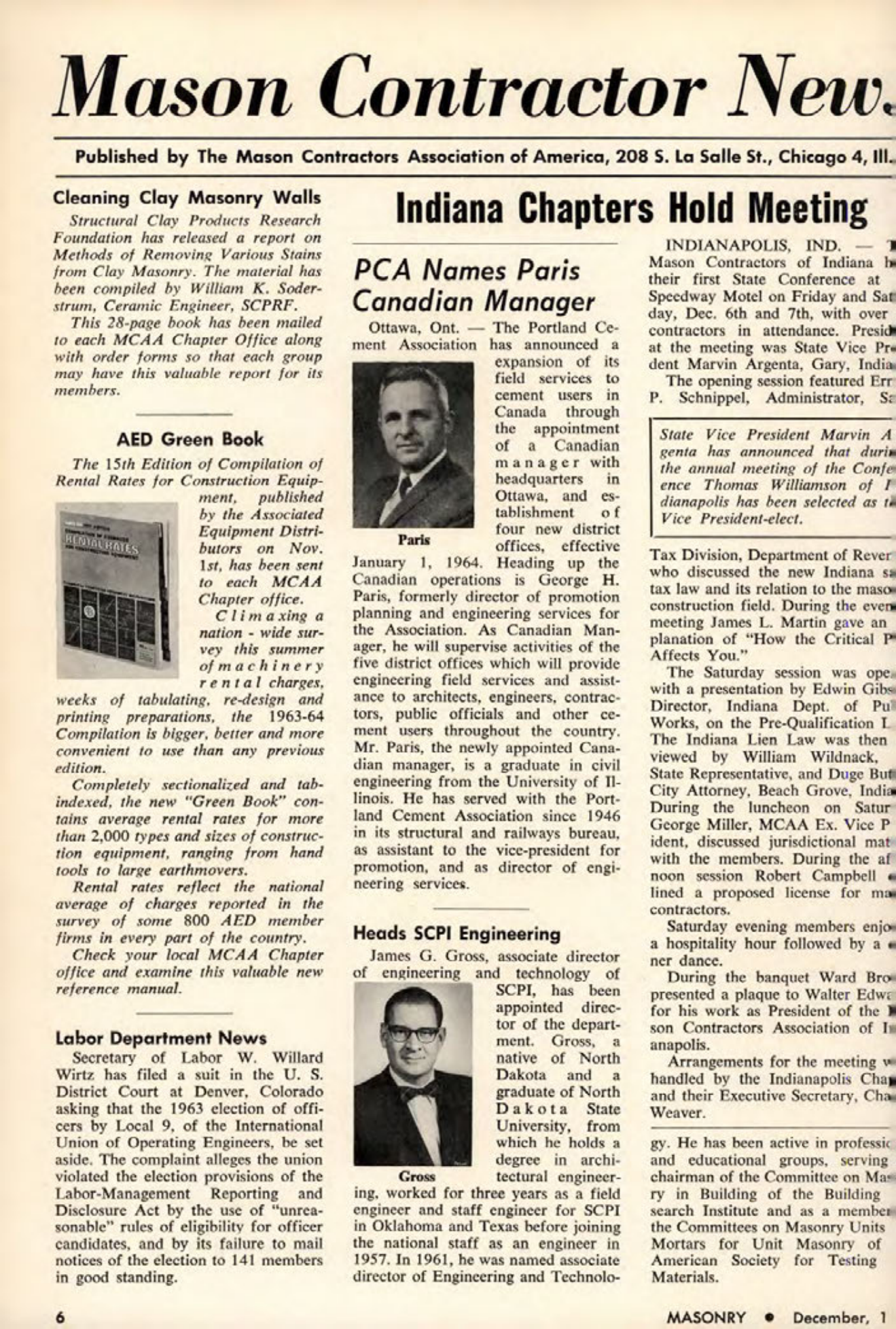 Masonry Magazine December 1963 Page. 6