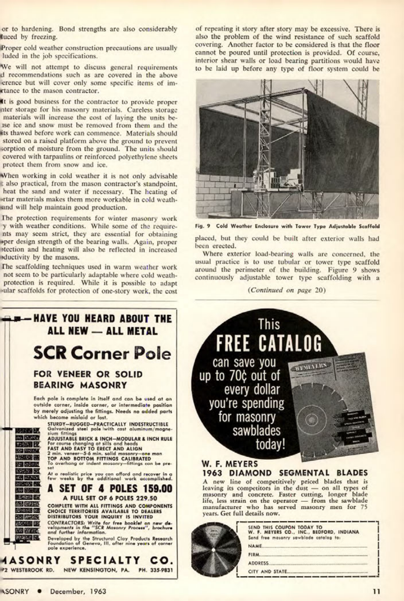 Masonry Magazine December 1963 Page. 11