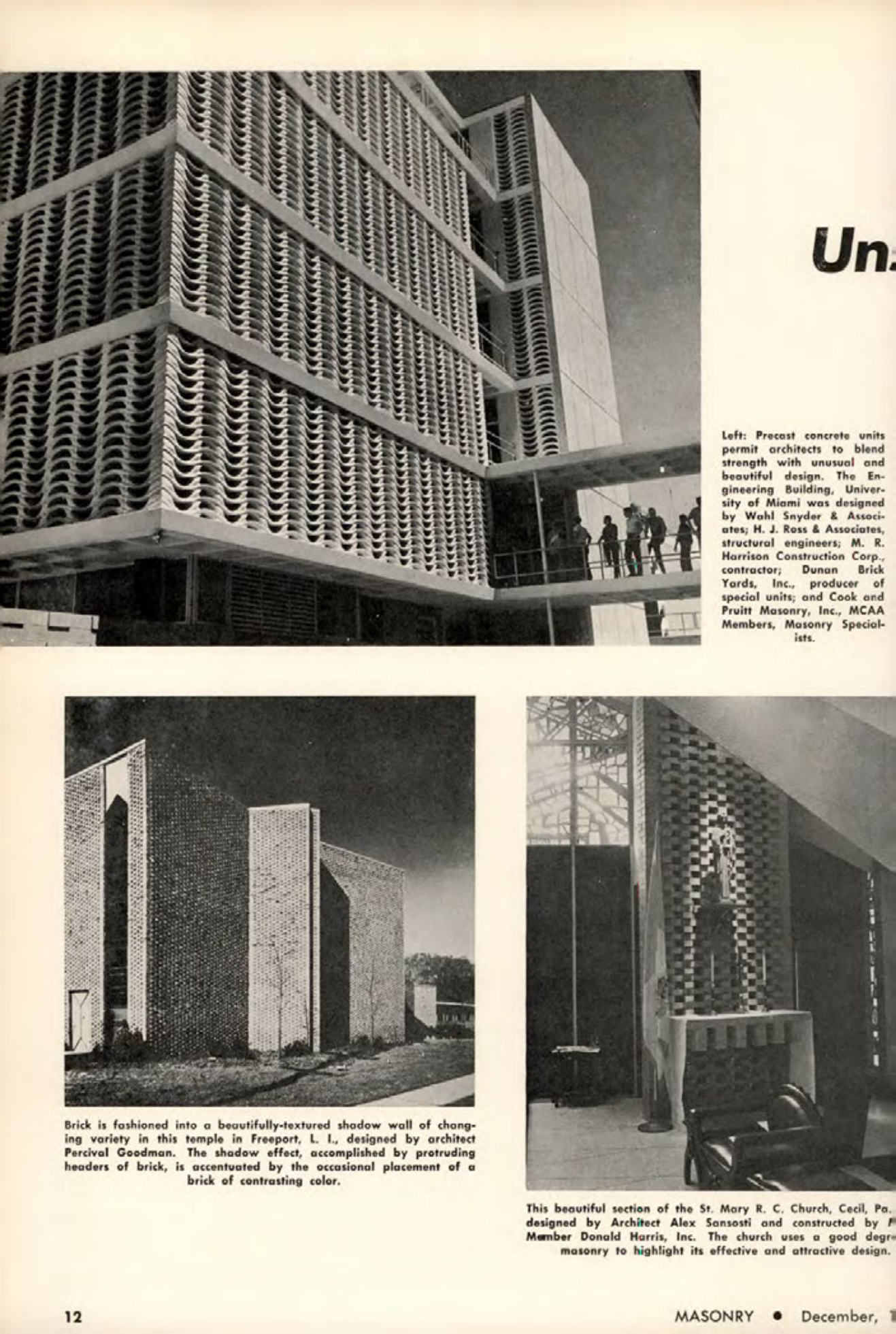 Masonry Magazine December 1963 Page. 12