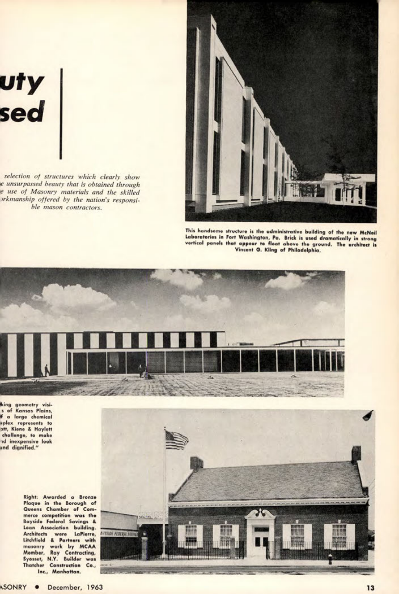 Masonry Magazine December 1963 Page. 13