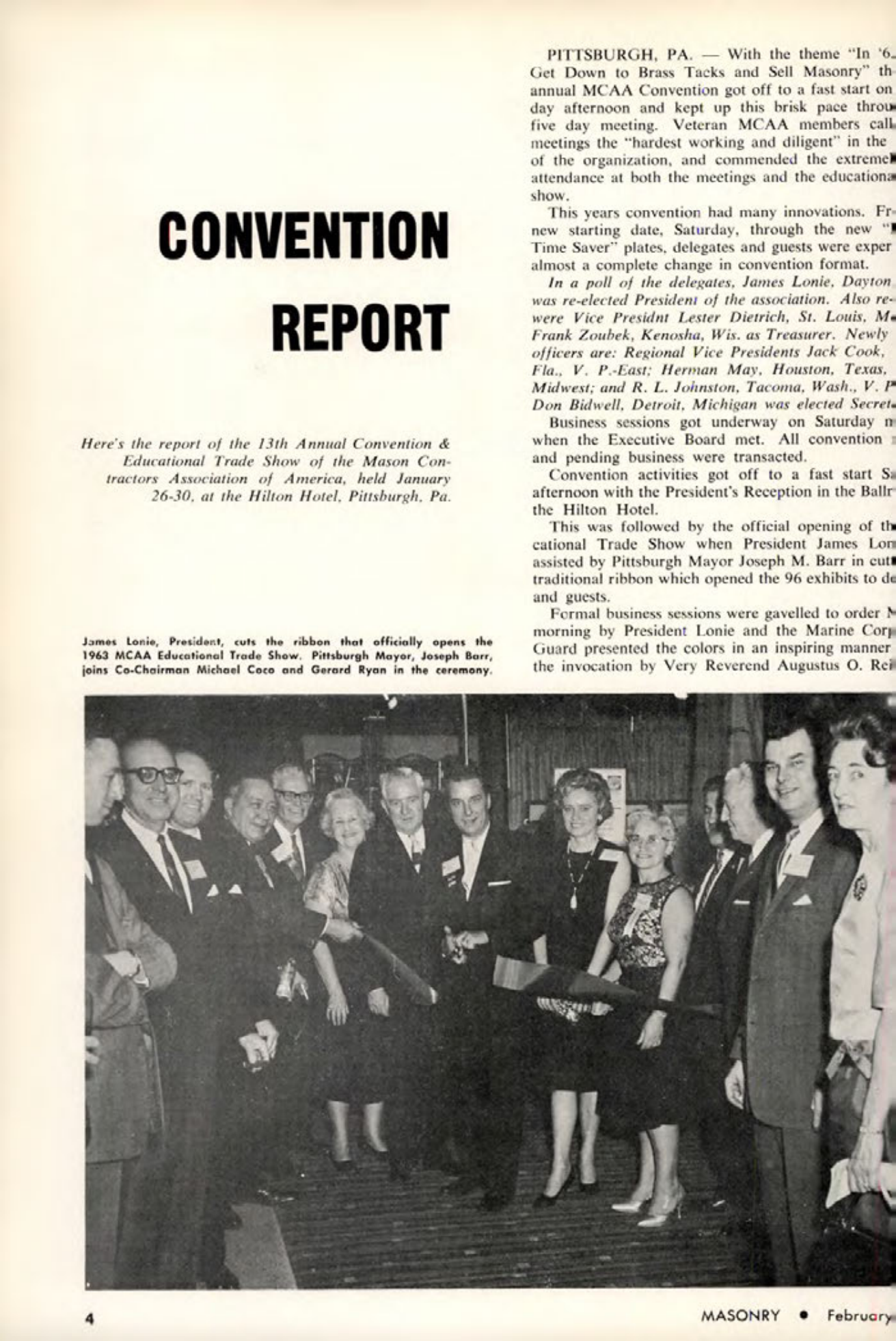 Masonry Magazine February 1963 Page. 4