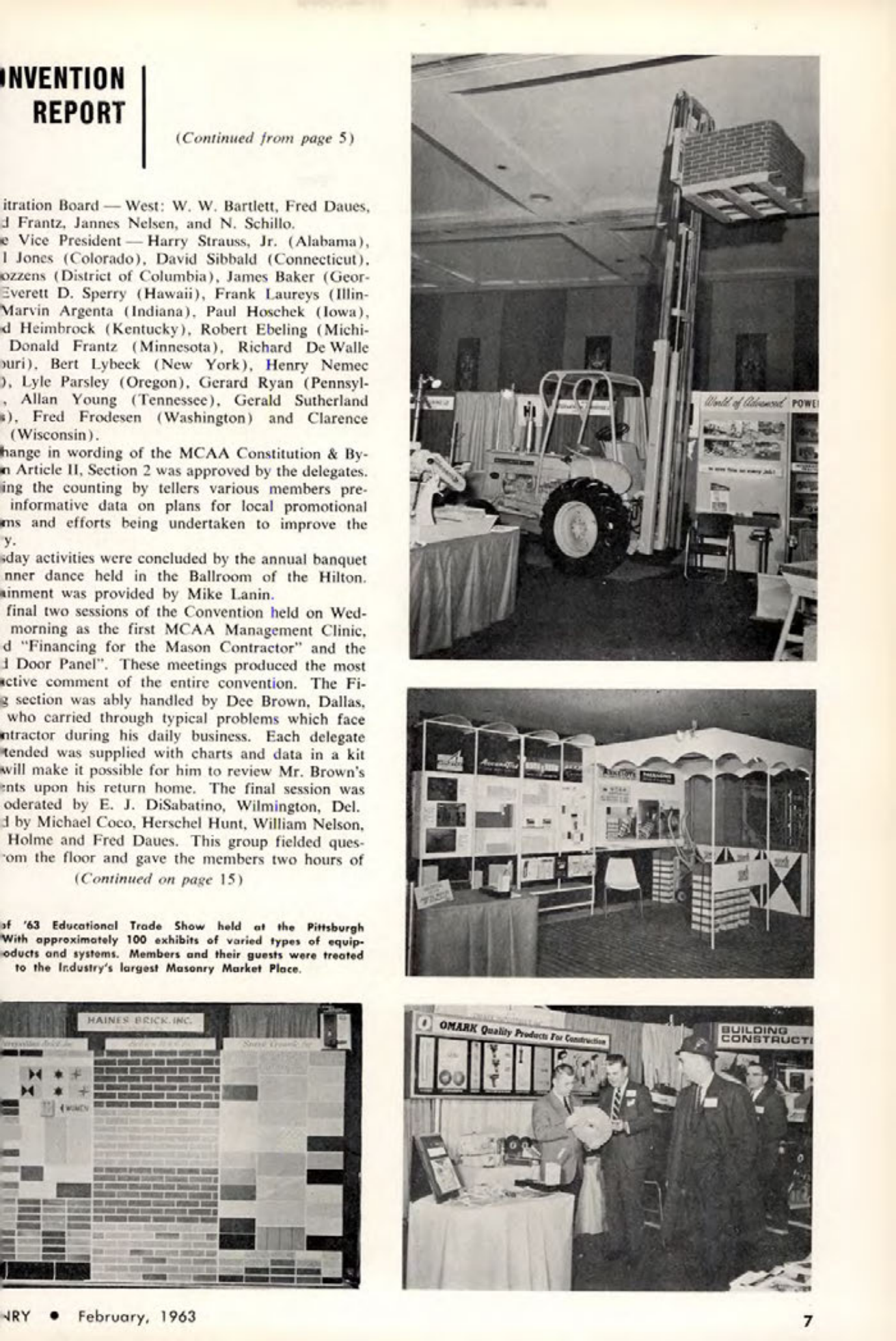 Masonry Magazine February 1963 Page. 7