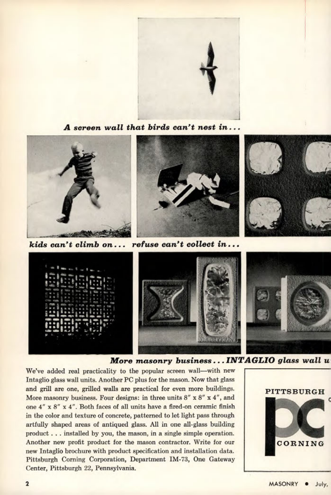 Masonry Magazine July 1963 Page. 2