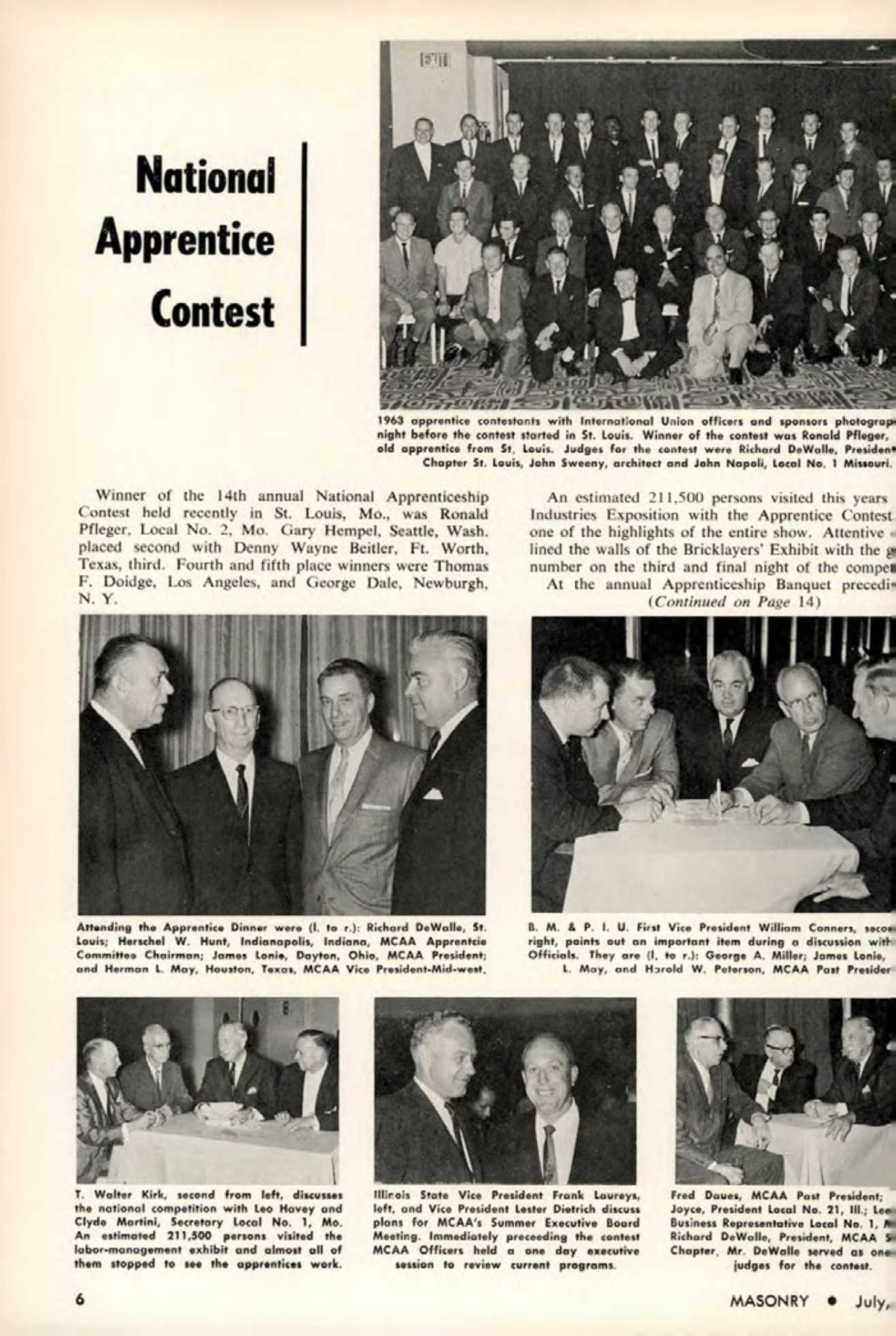 Masonry Magazine July 1963 Page. 6