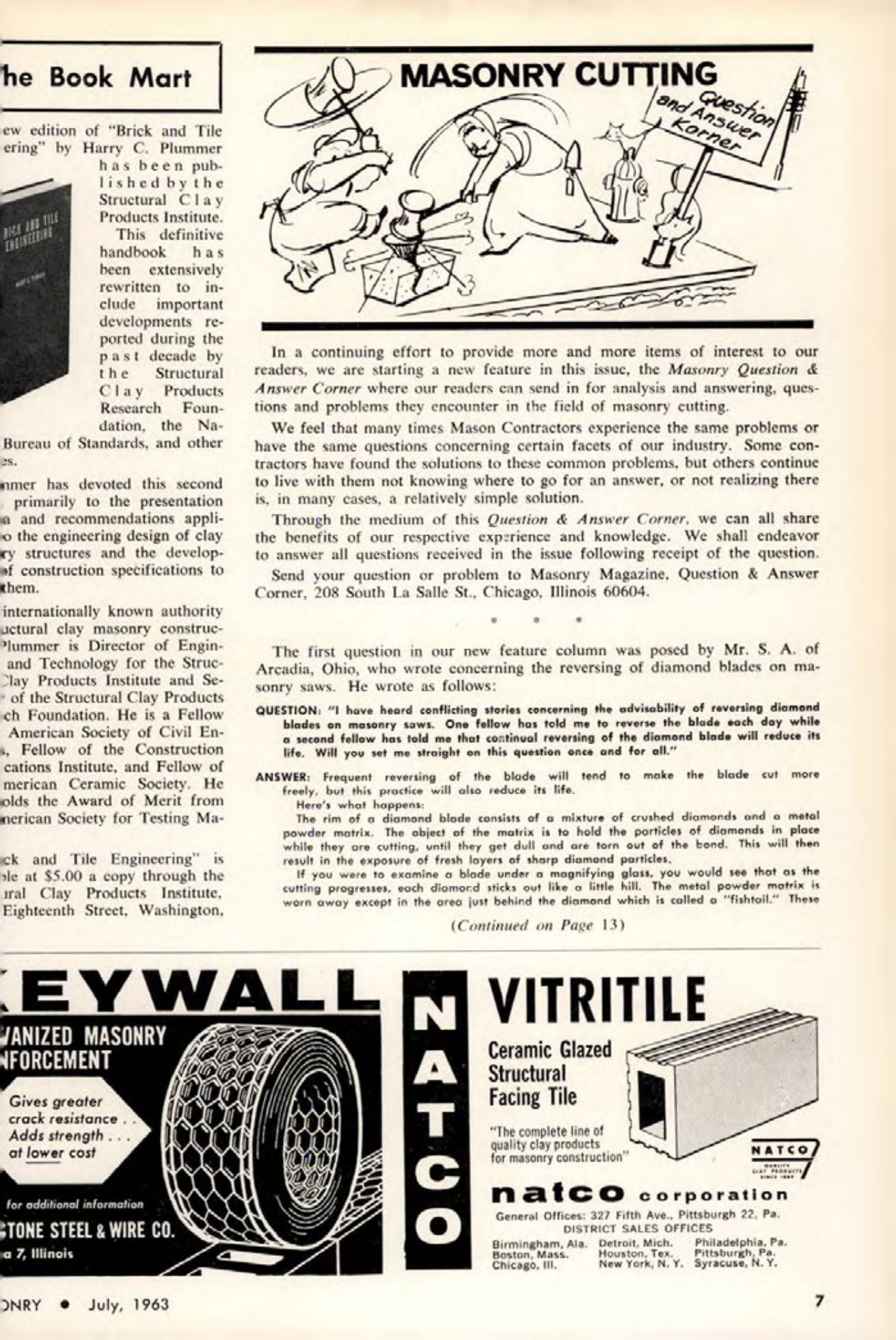 Masonry Magazine July 1963 Page. 7