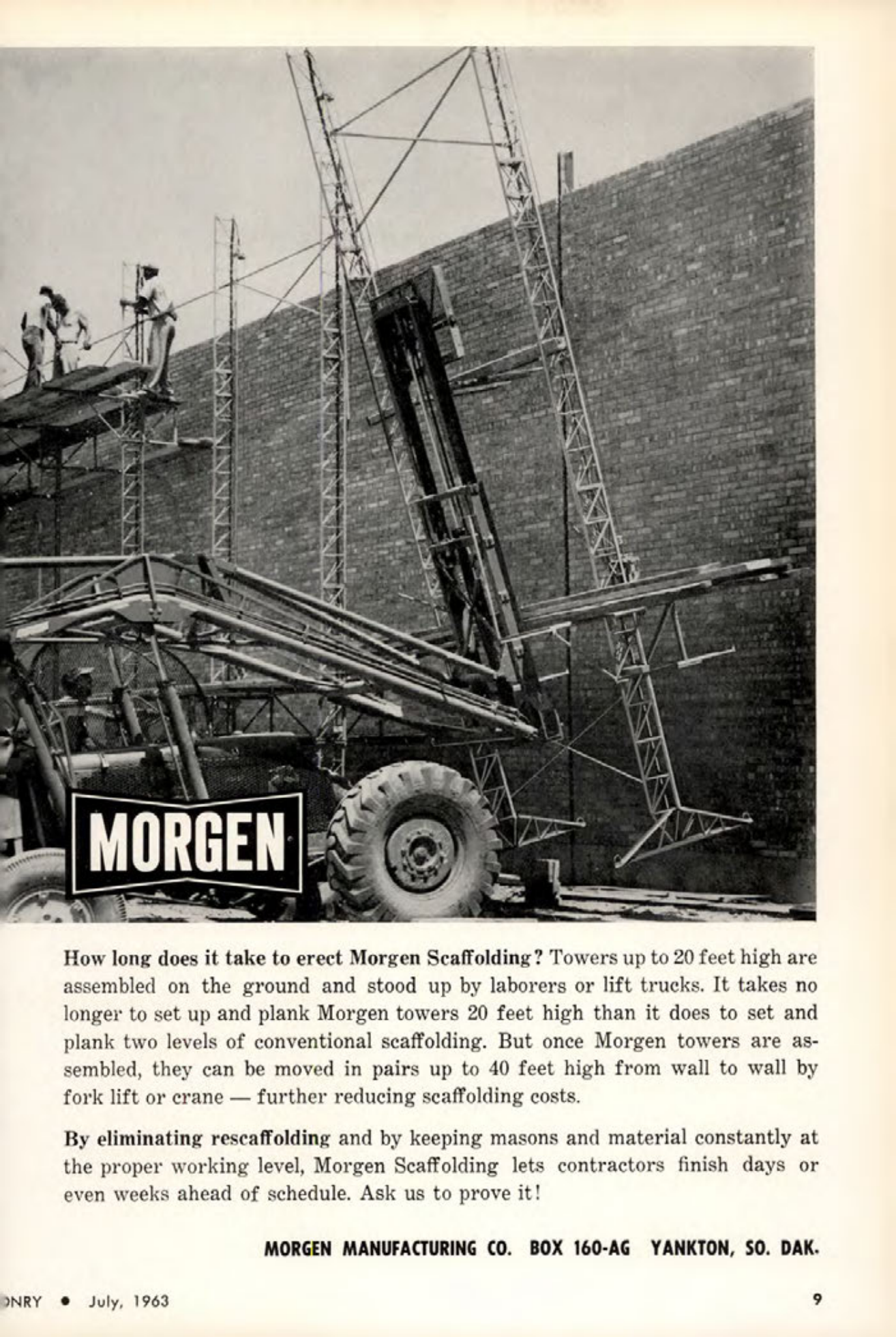 Masonry Magazine July 1963 Page. 9