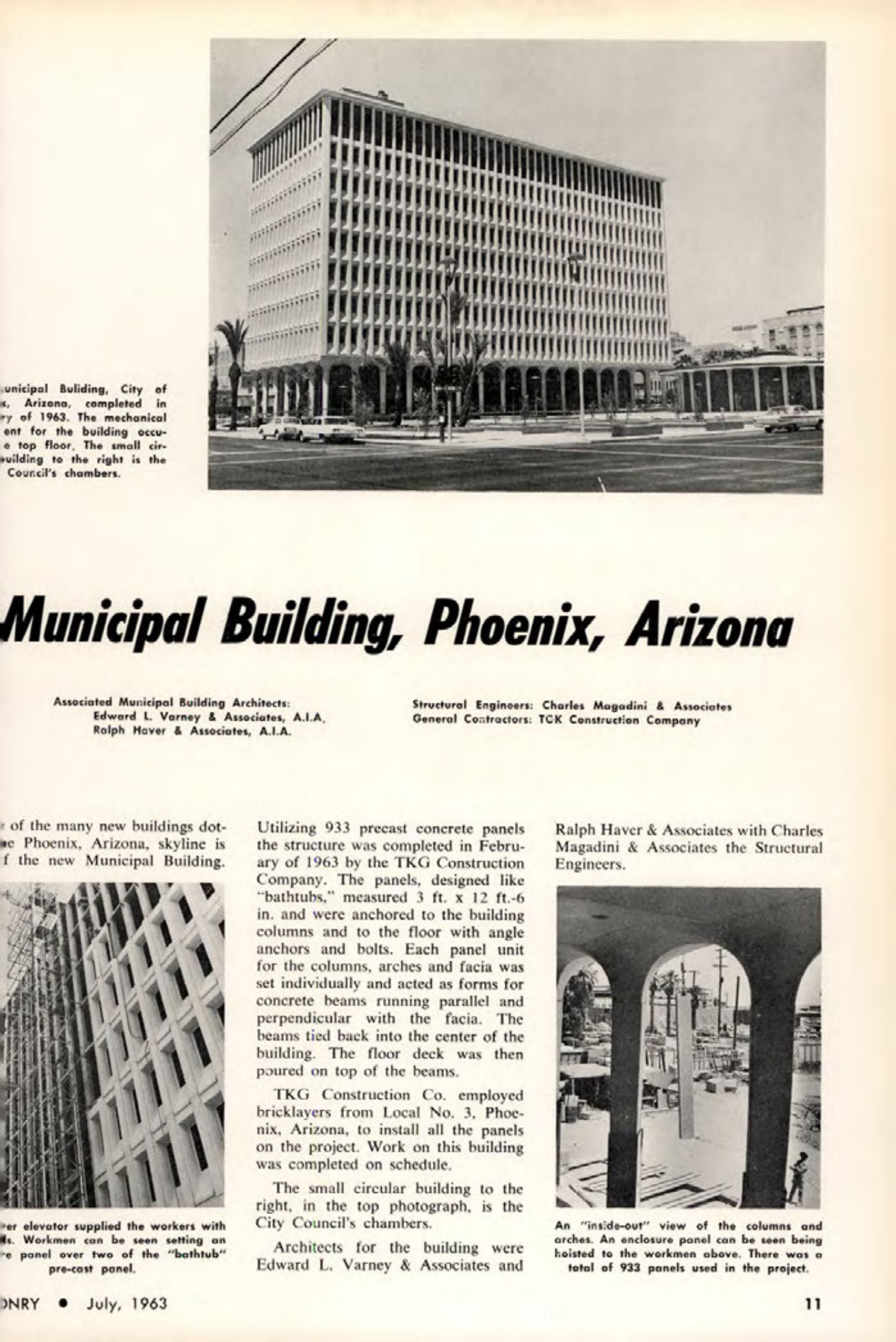 Masonry Magazine July 1963 Page. 11