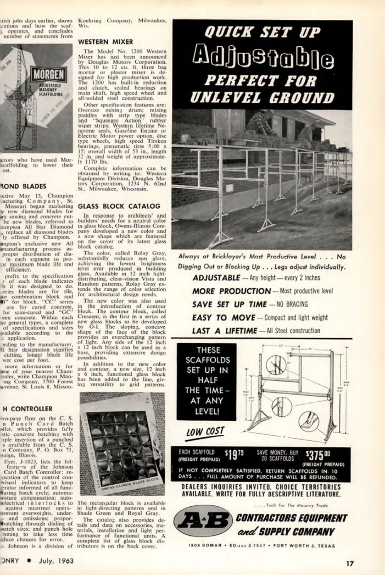 Masonry Magazine July 1963 Page. 17