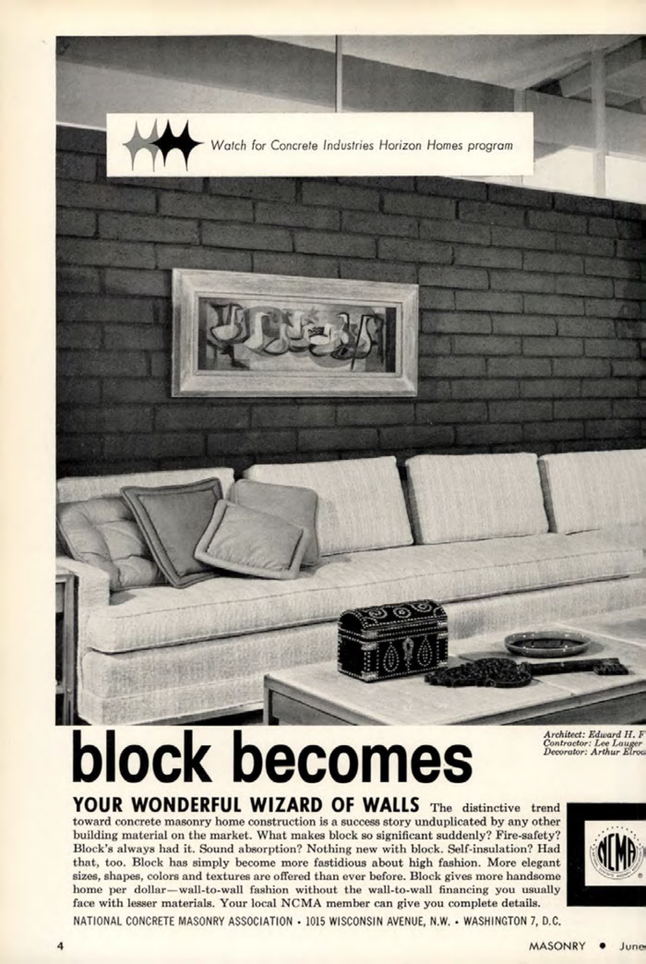 Masonry Magazine June 1963 Page. 4